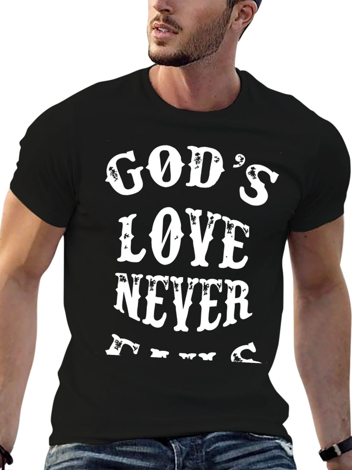 Gods Love Never Fails Graphic Tee