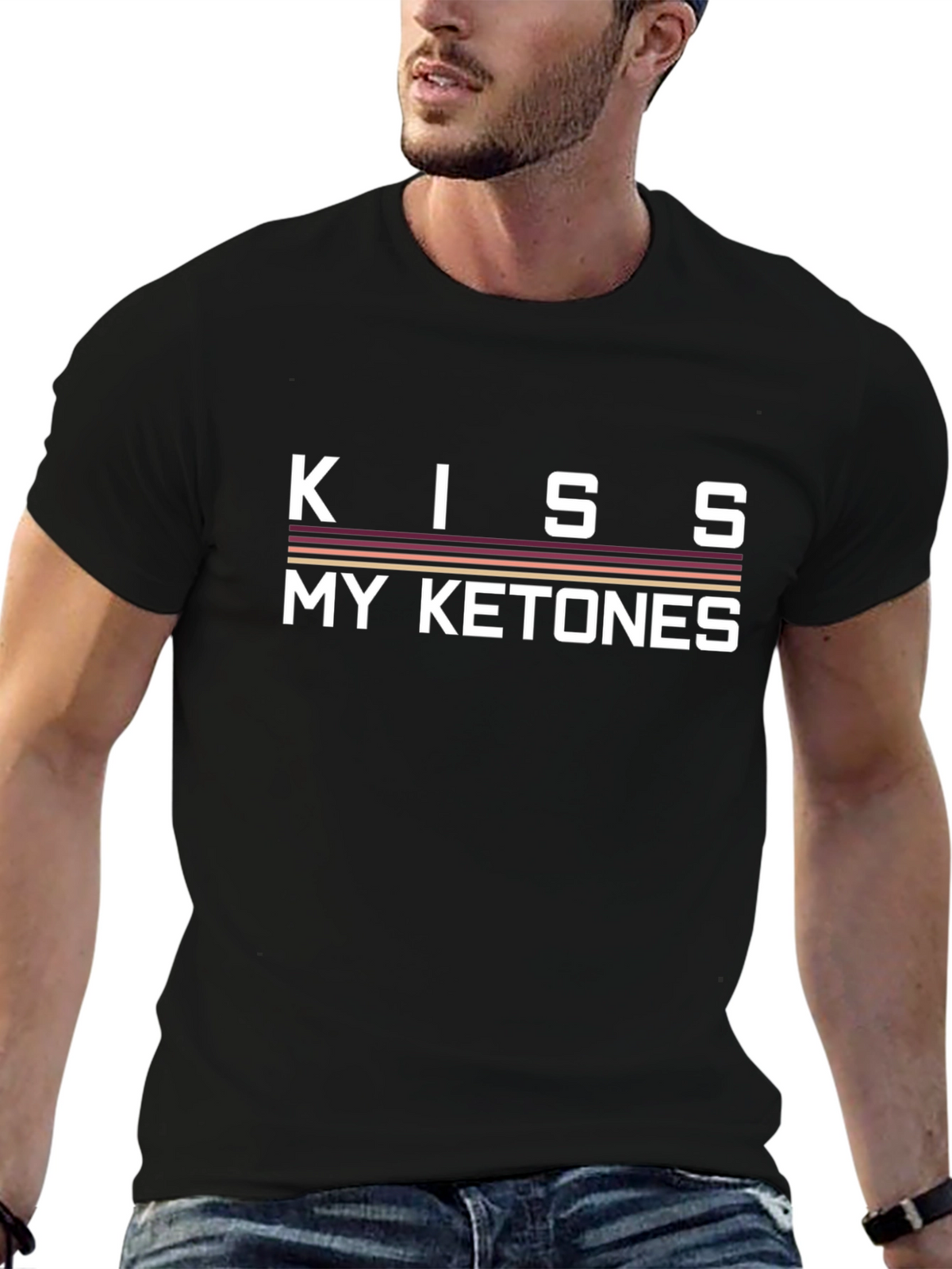 Kiss My Ketones Funny Keto Diet T-Shirt