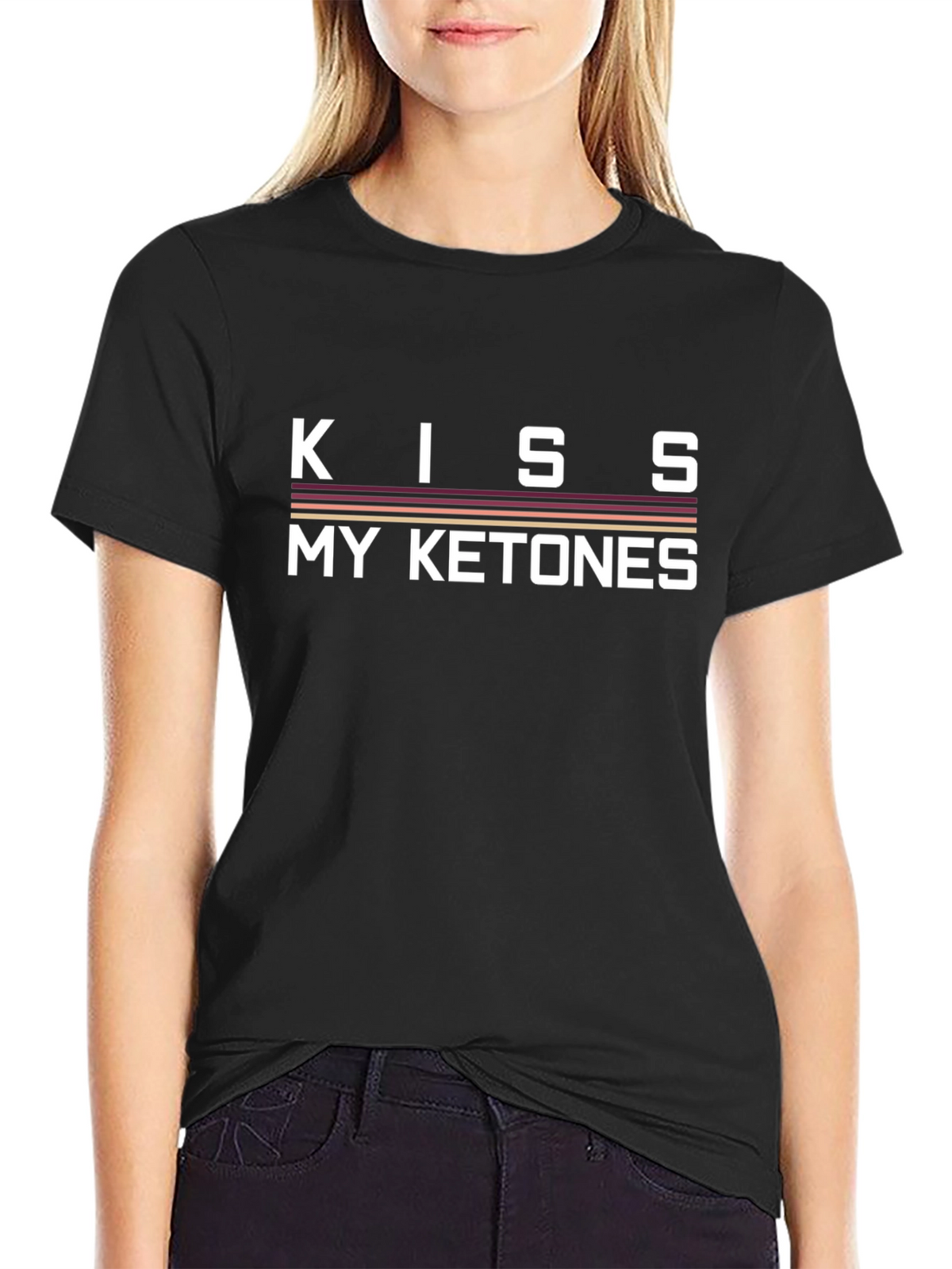 Kiss My Ketones Funny Keto Diet T-Shirt
