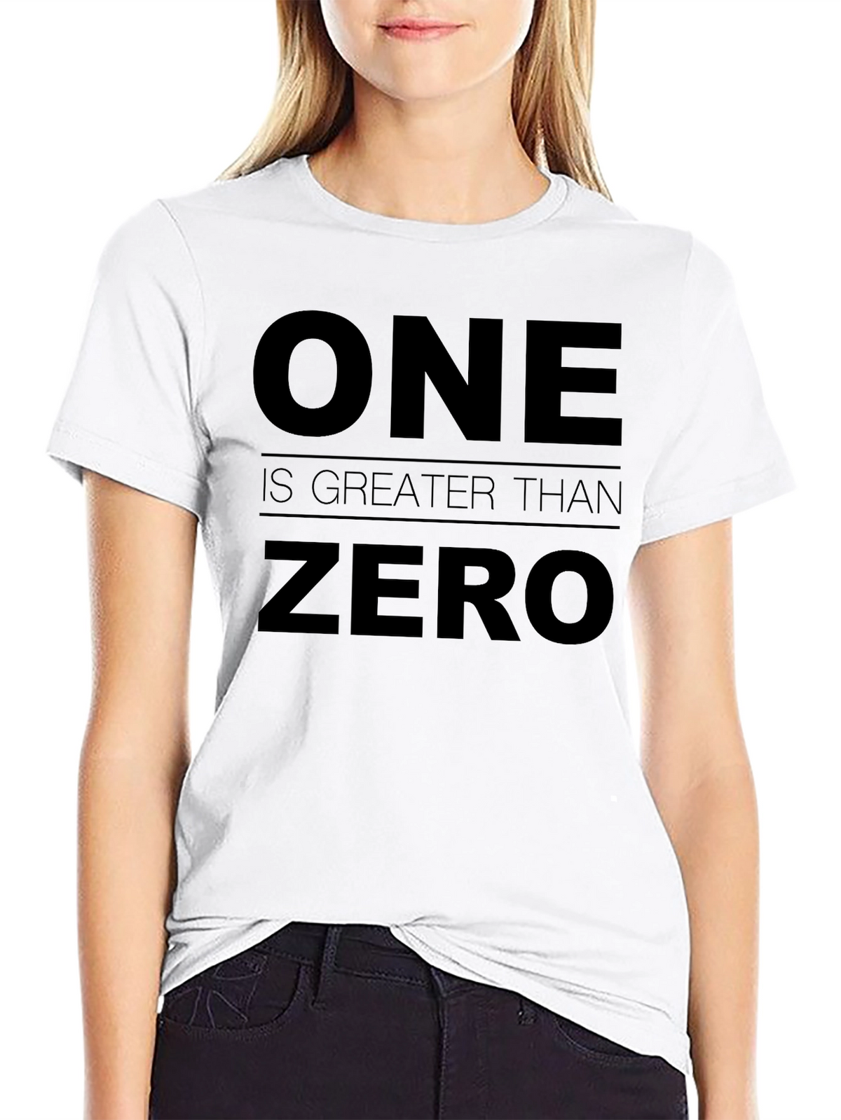One is Greater Than Zero Graphic Tee