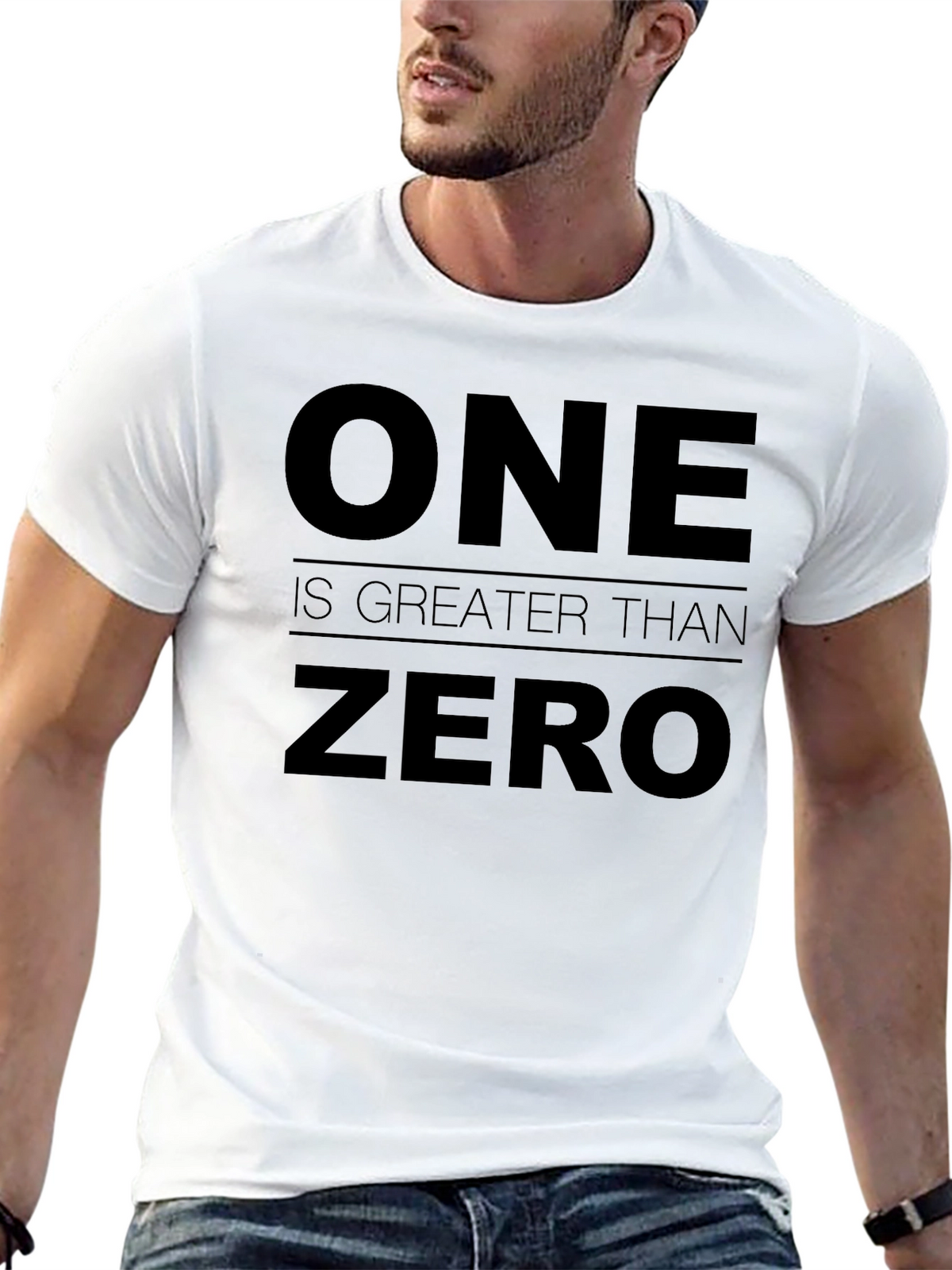 One is Greater Than Zero Graphic Tee