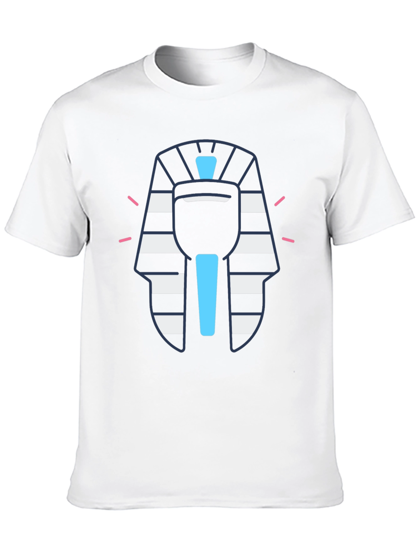 Egyptian Pharaoh Graphic Tee - Black Cotton T-Shirt