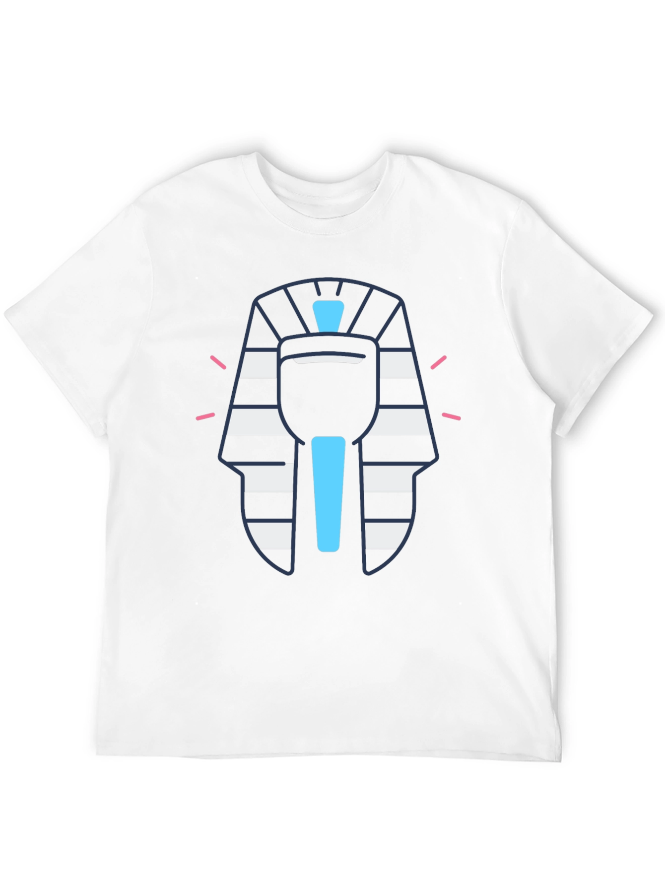 Egyptian Pharaoh Graphic Tee - Black Cotton T-Shirt