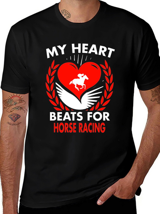Horse Racing Heartbeat Tee