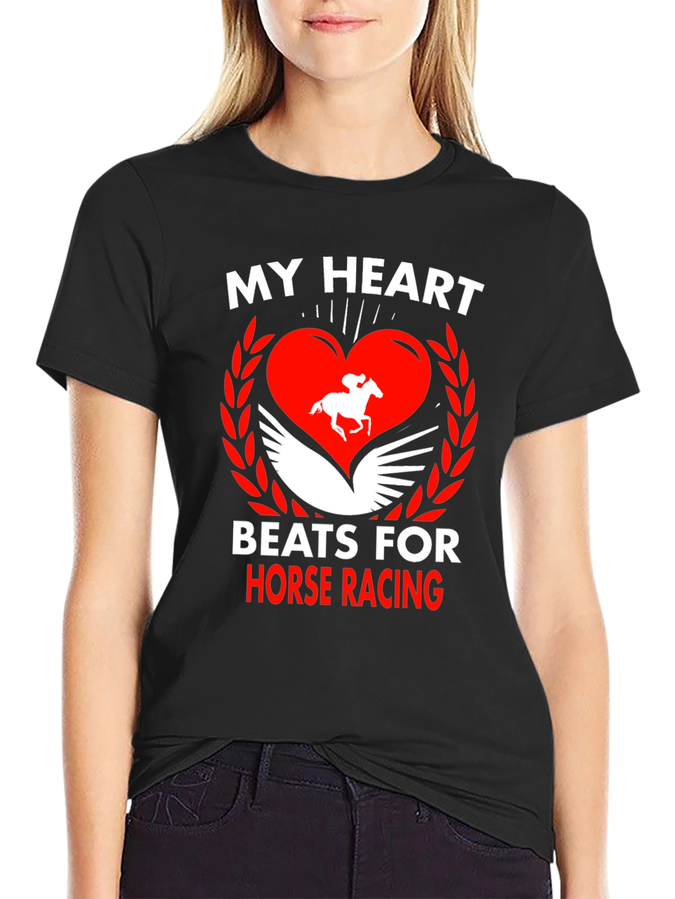Horse Racing Heartbeat Tee