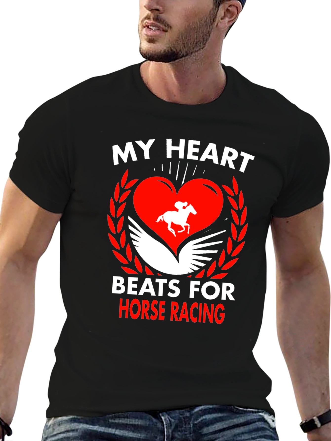 Horse Racing Heartbeat Tee