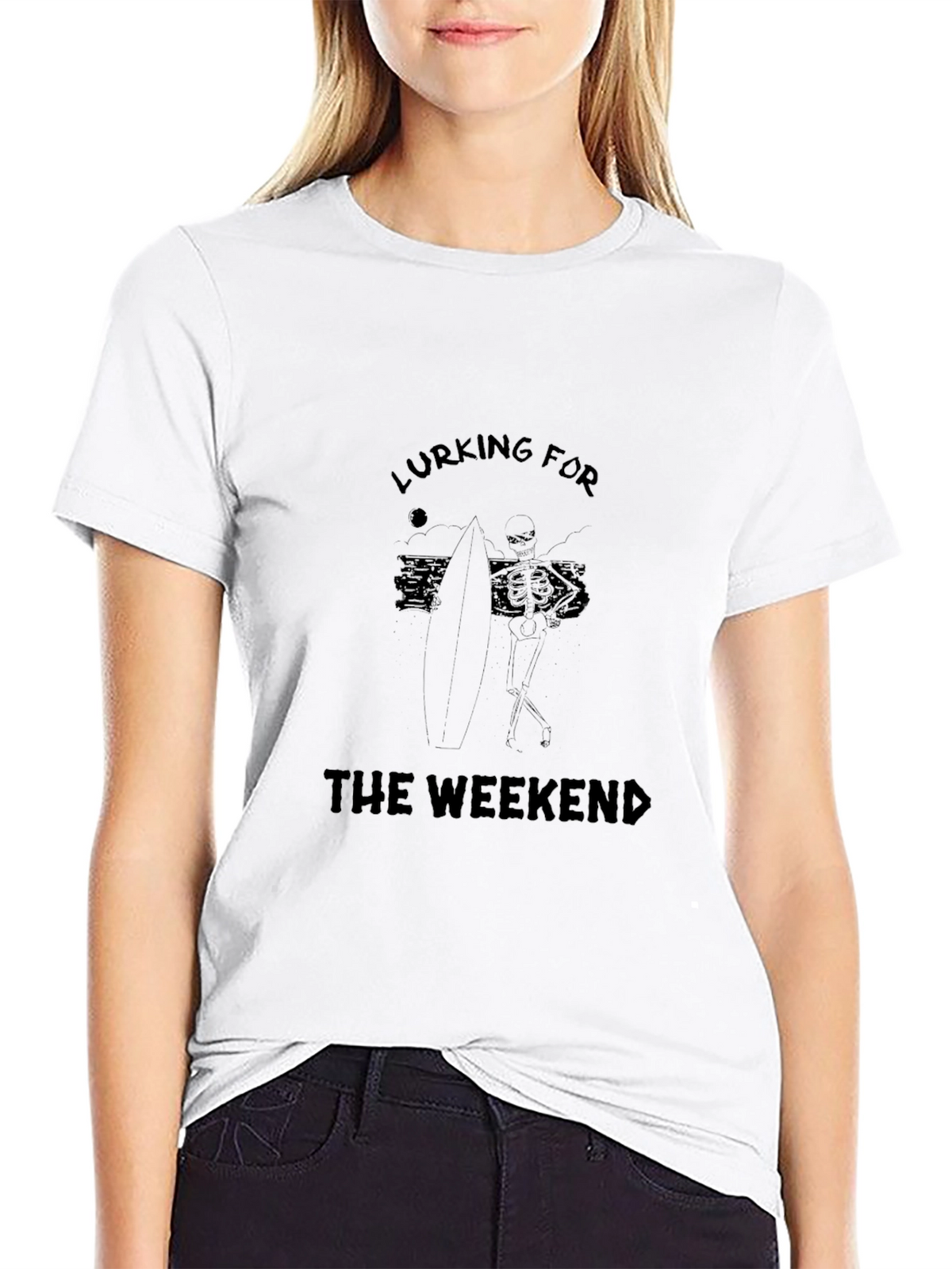 Lurking for the Weekend Black T-Shirt