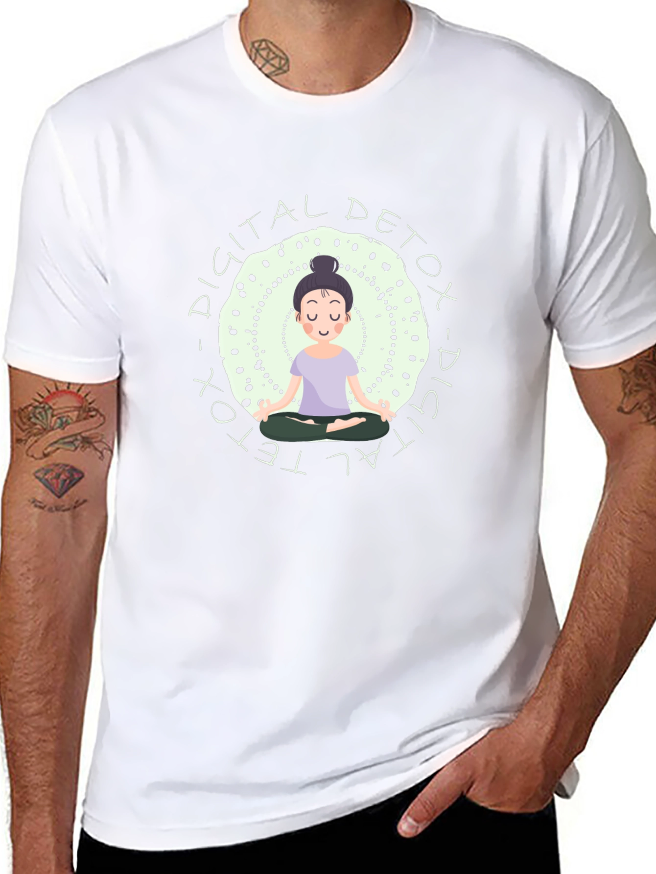 Digital Detox Meditation T-Shirt - Relax & Unplug
