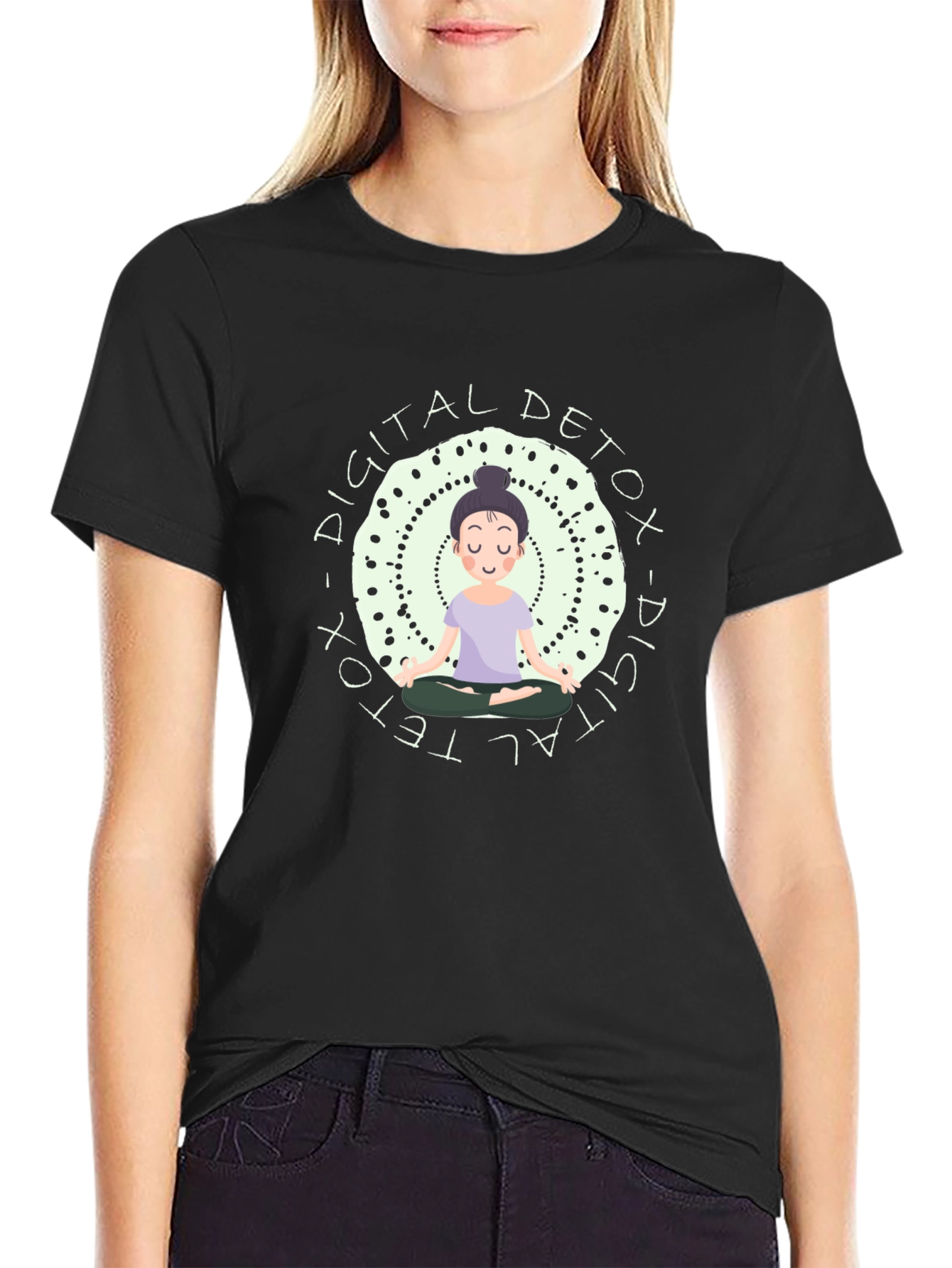 Digital Detox Meditation T-Shirt - Relax & Unplug