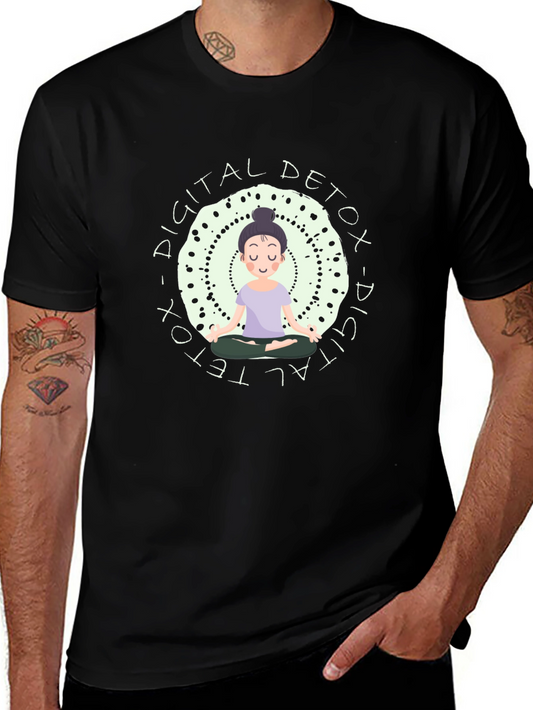 Digital Detox Meditation T-Shirt - Relax & Unplug