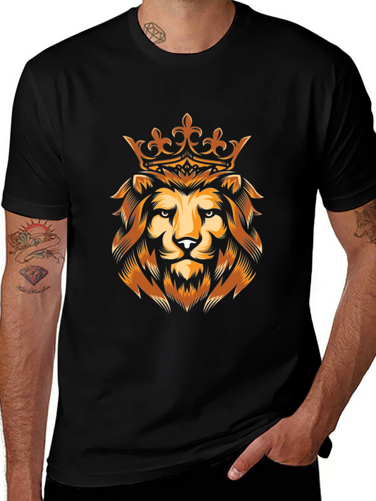 Lion King Graphic Tee - Premium Black T-Shirt