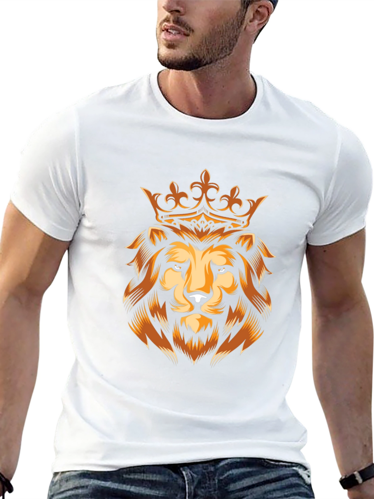 Lion King Graphic Tee - Premium Black T-Shirt