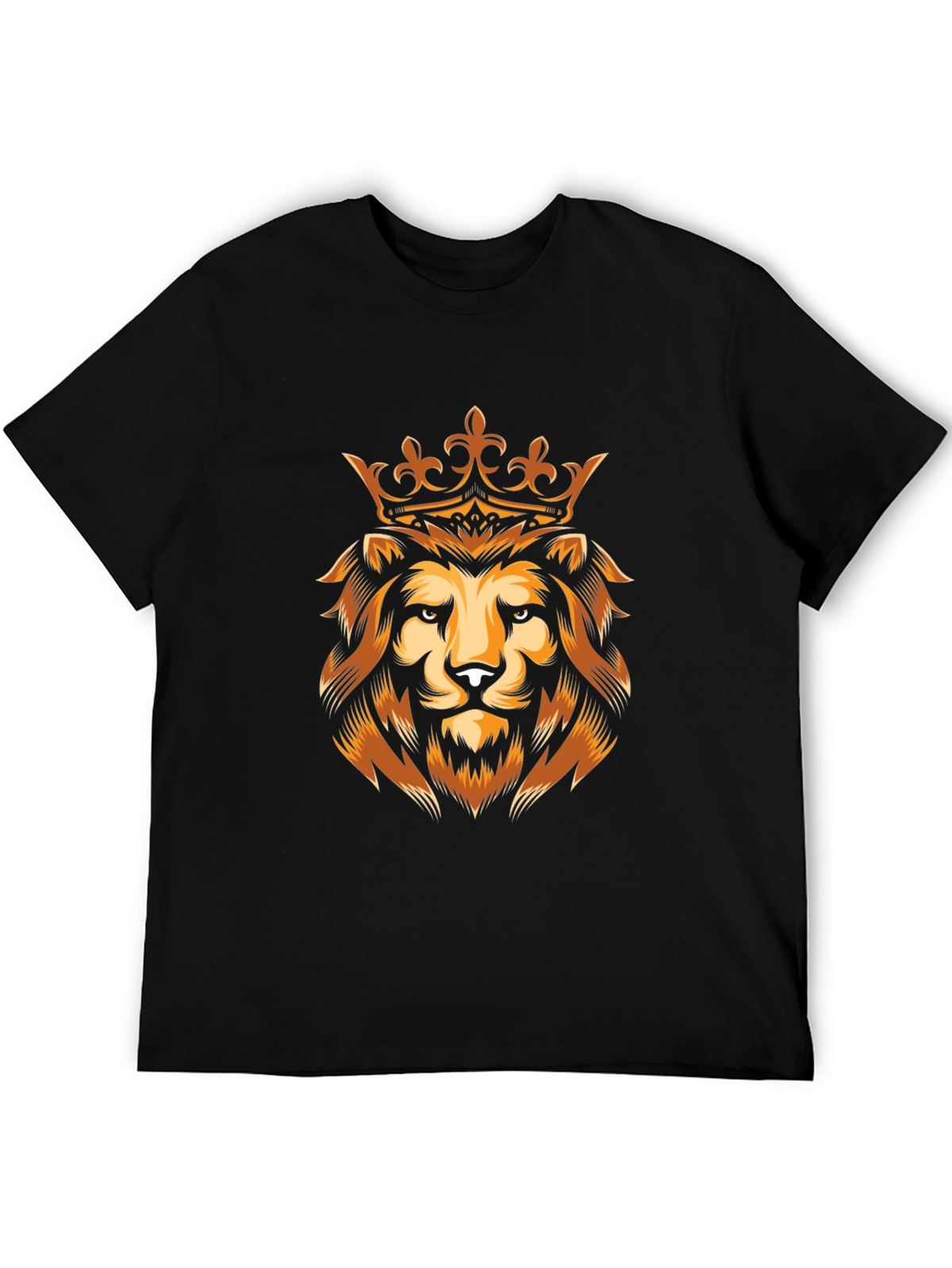 Lion King Graphic Tee - Premium Black T-Shirt