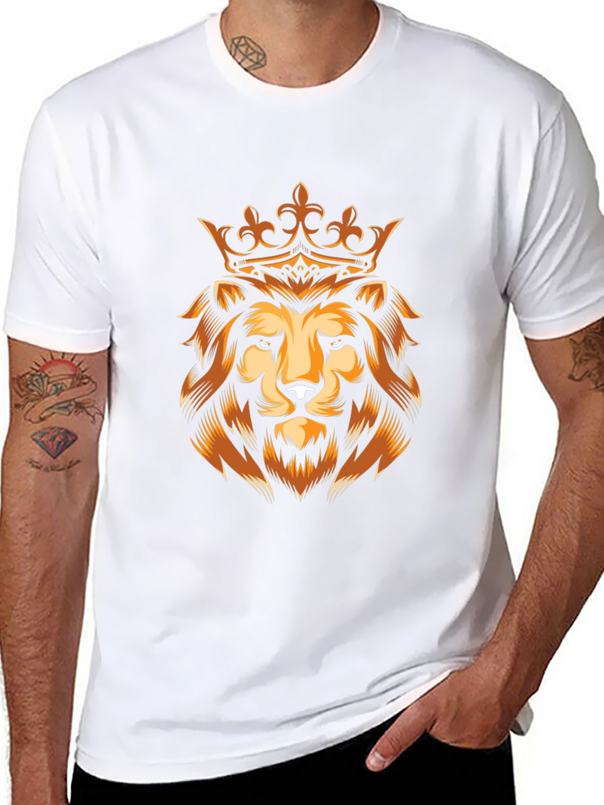 Lion King Graphic Tee - Premium Black T-Shirt