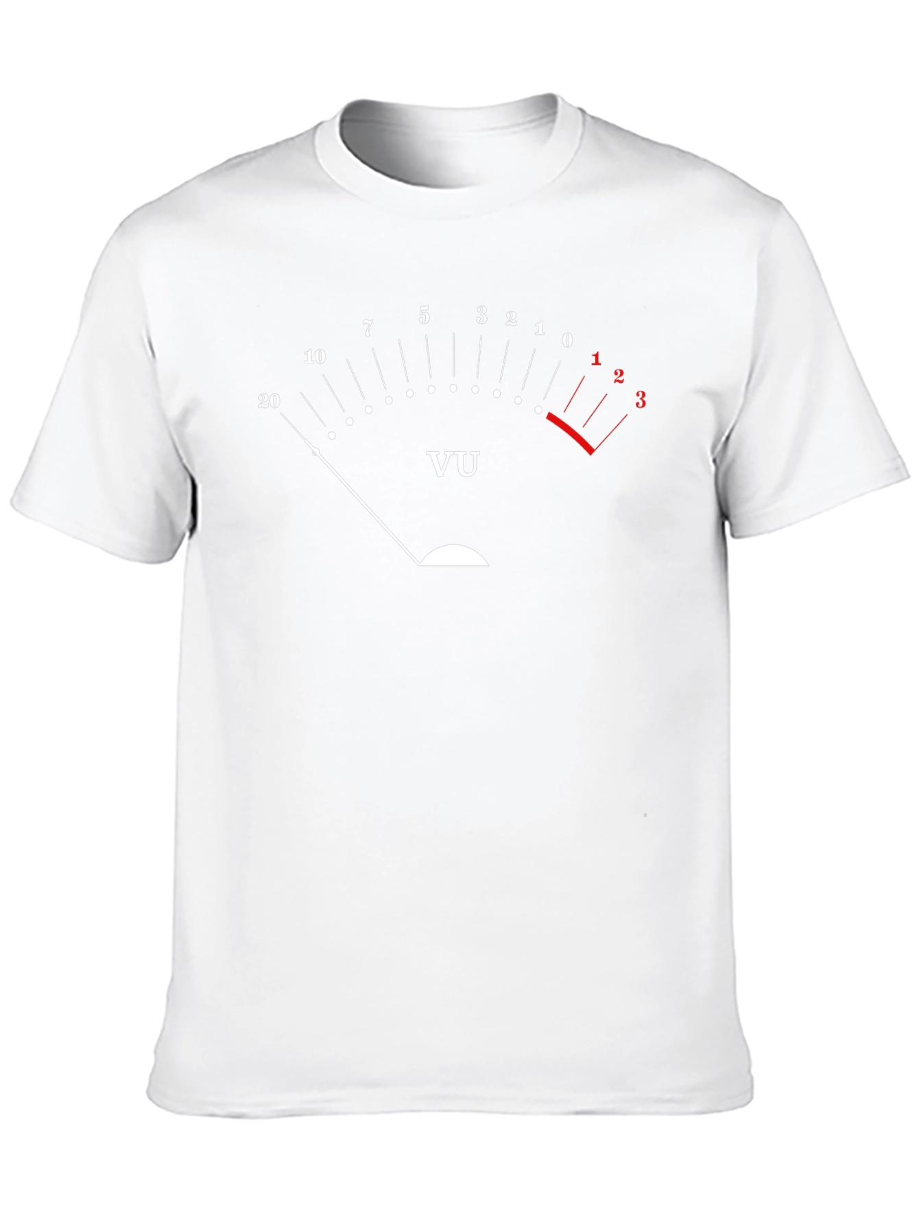 VU Meter Graphic T-Shirt - Audio Engineer Tee
