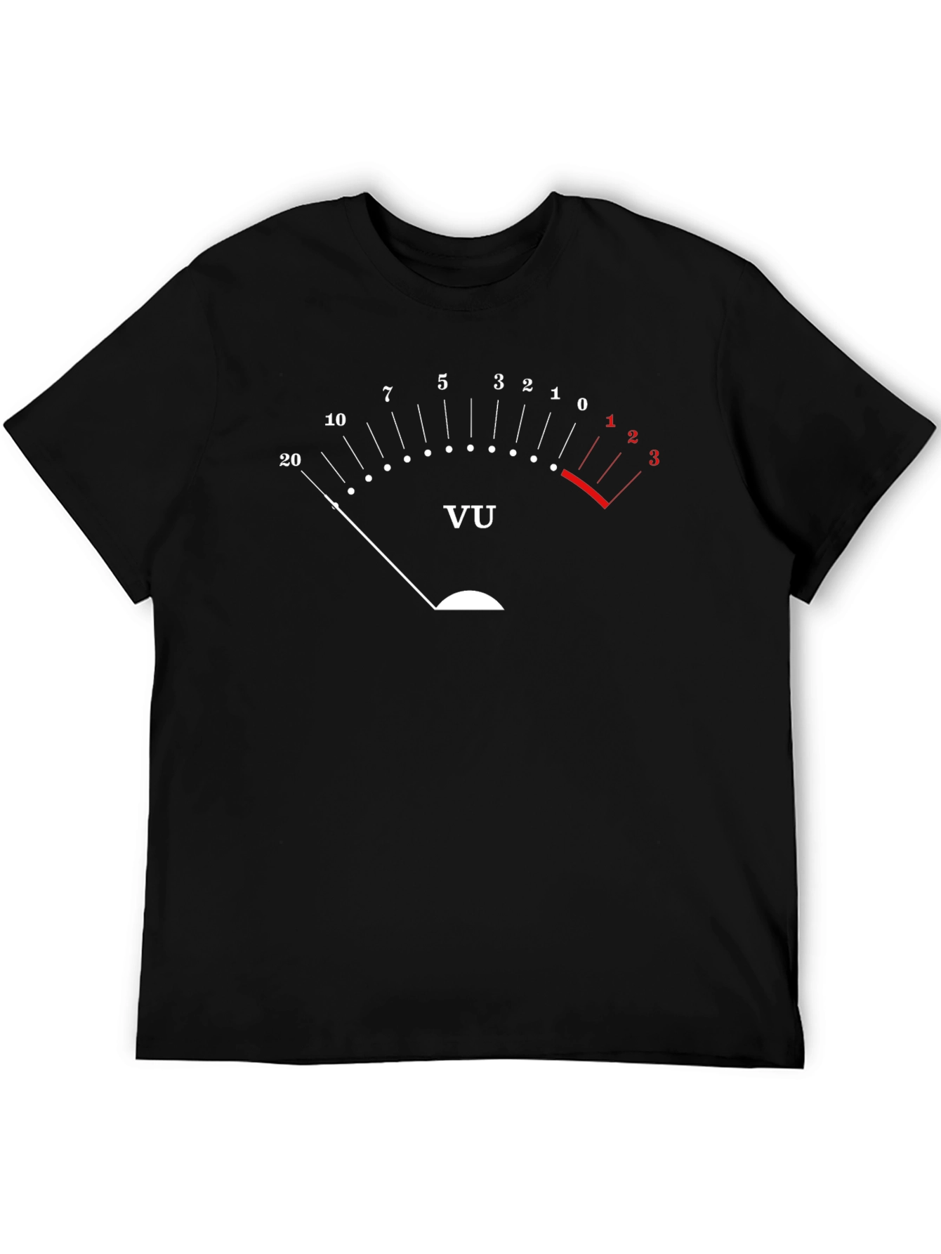 VU Meter Graphic T-Shirt - Audio Engineer Tee