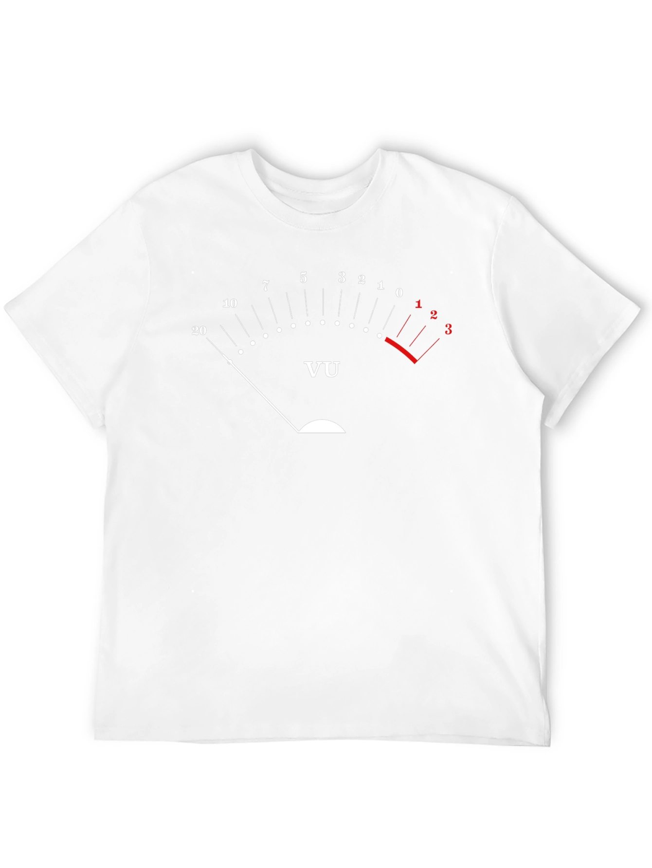 VU Meter Graphic T-Shirt - Audio Engineer Tee