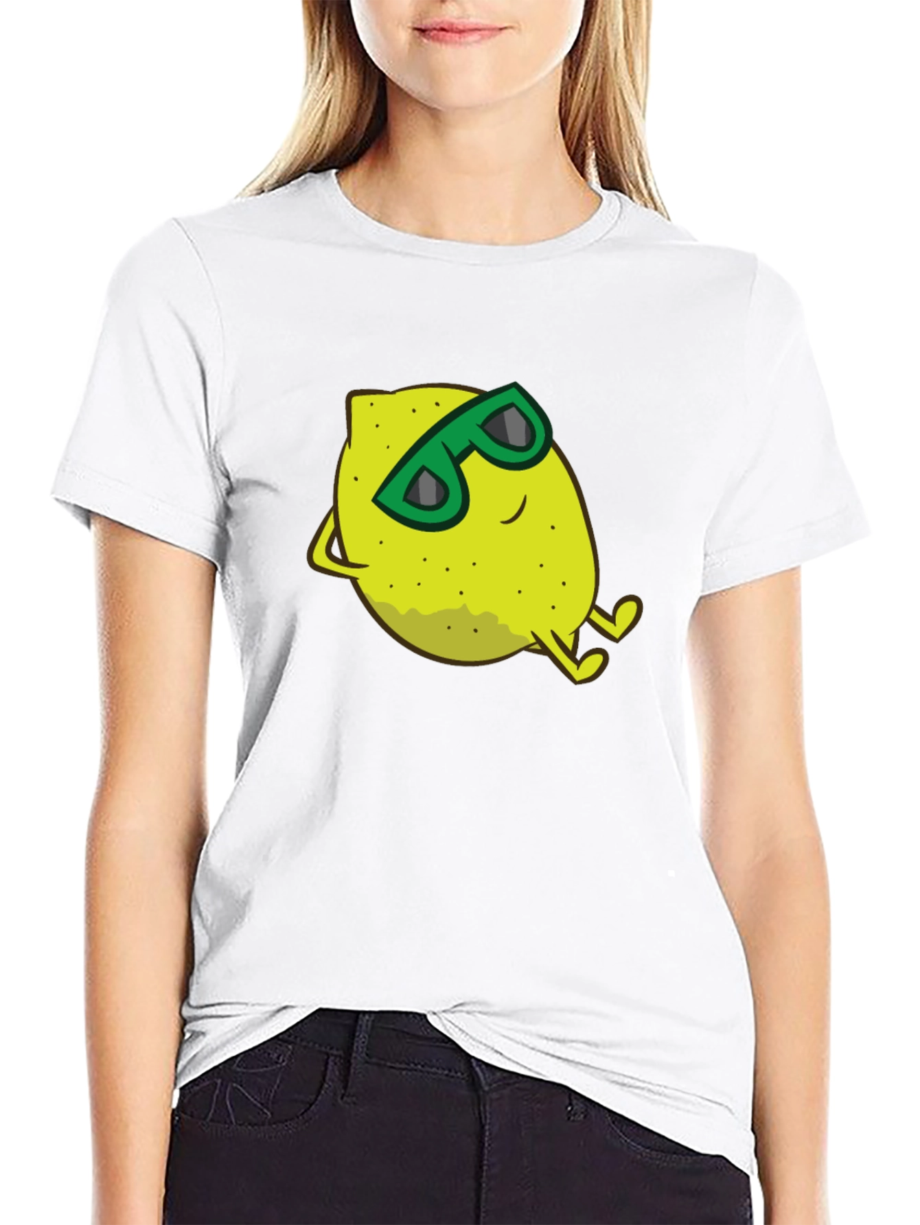 Cool Lemon Graphic T-Shirt - Black Cotton Tee