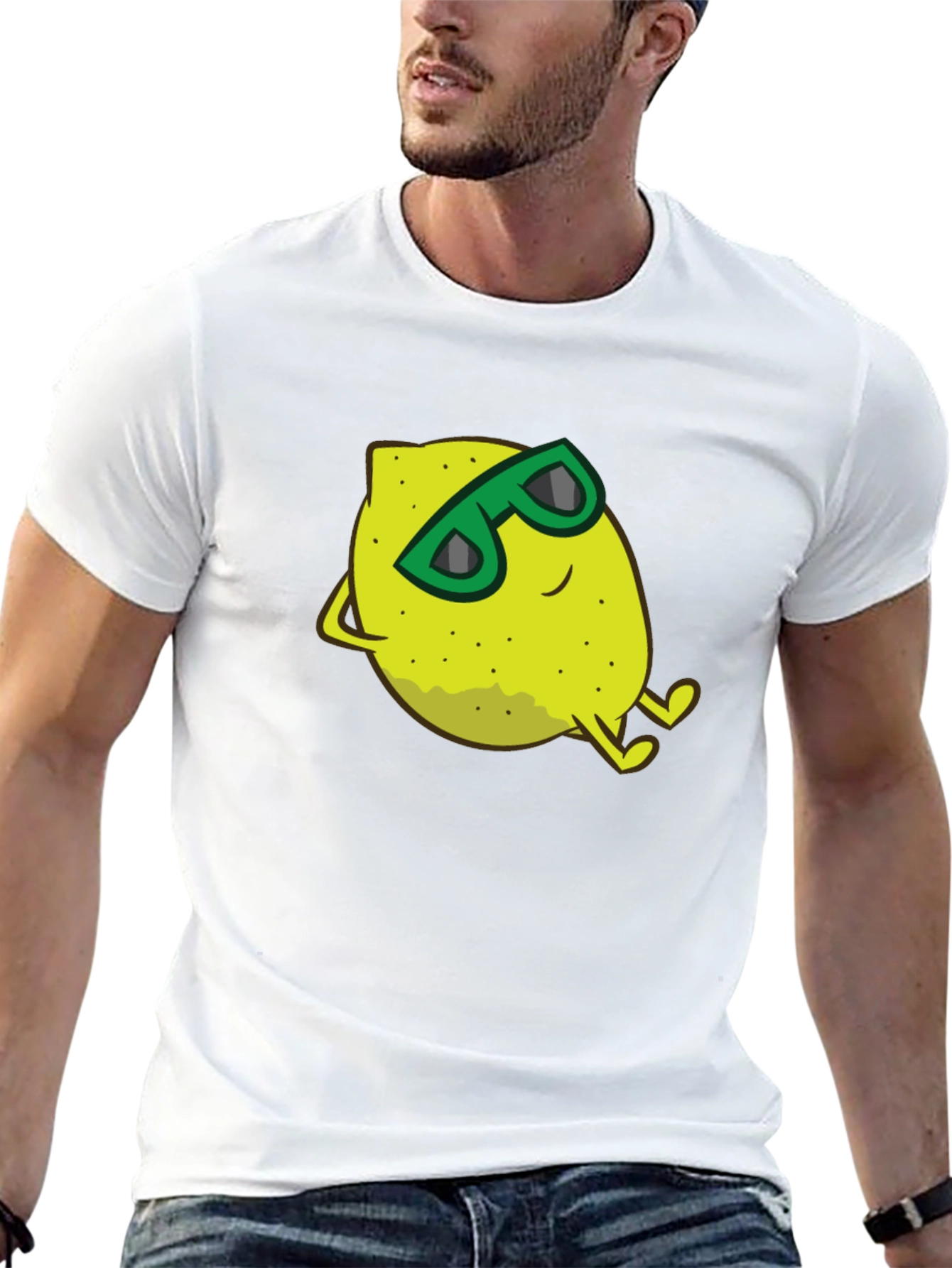 Cool Lemon Graphic T-Shirt - Black Cotton Tee