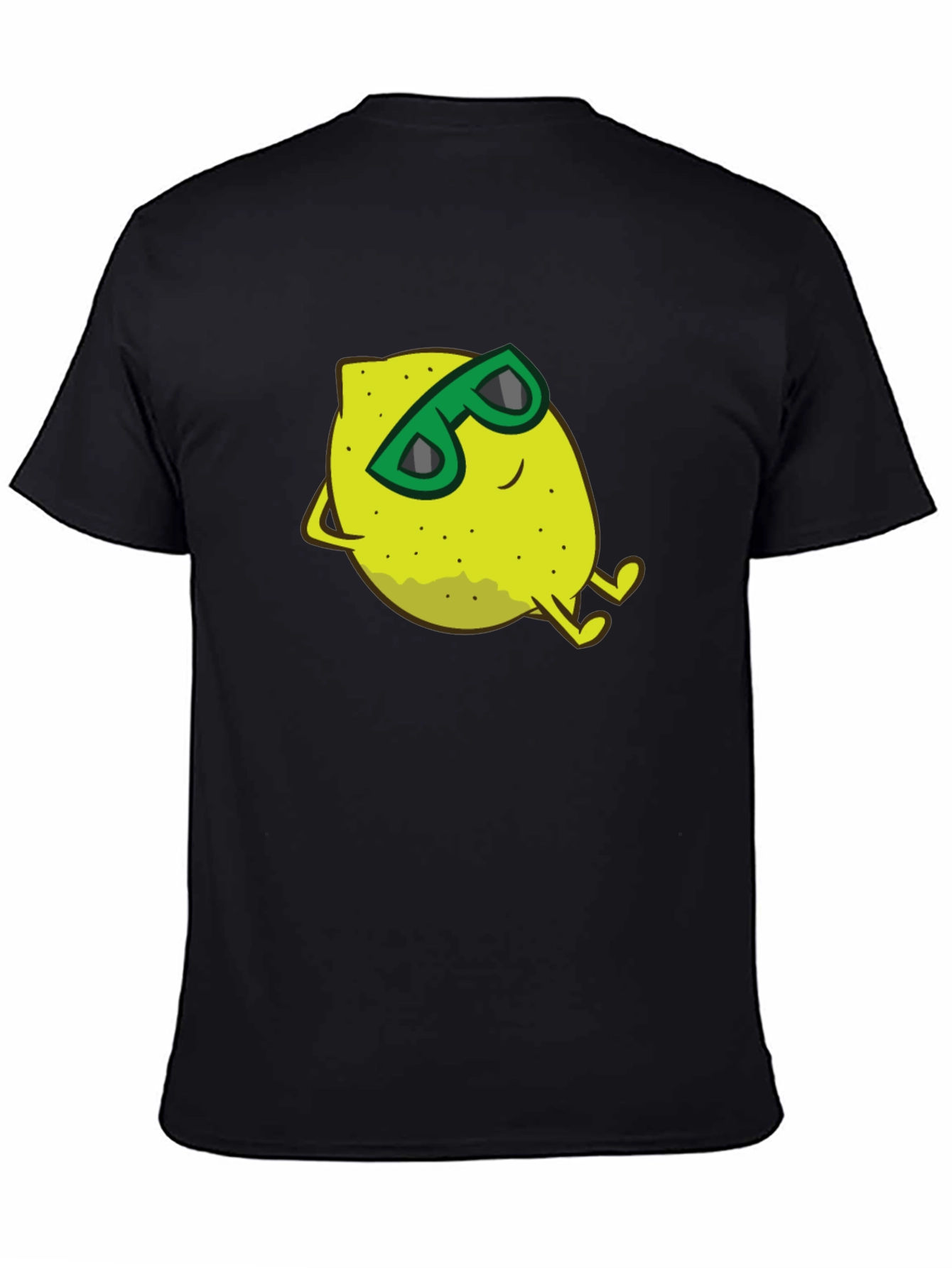 Cool Lemon Graphic T-Shirt - Black Cotton Tee