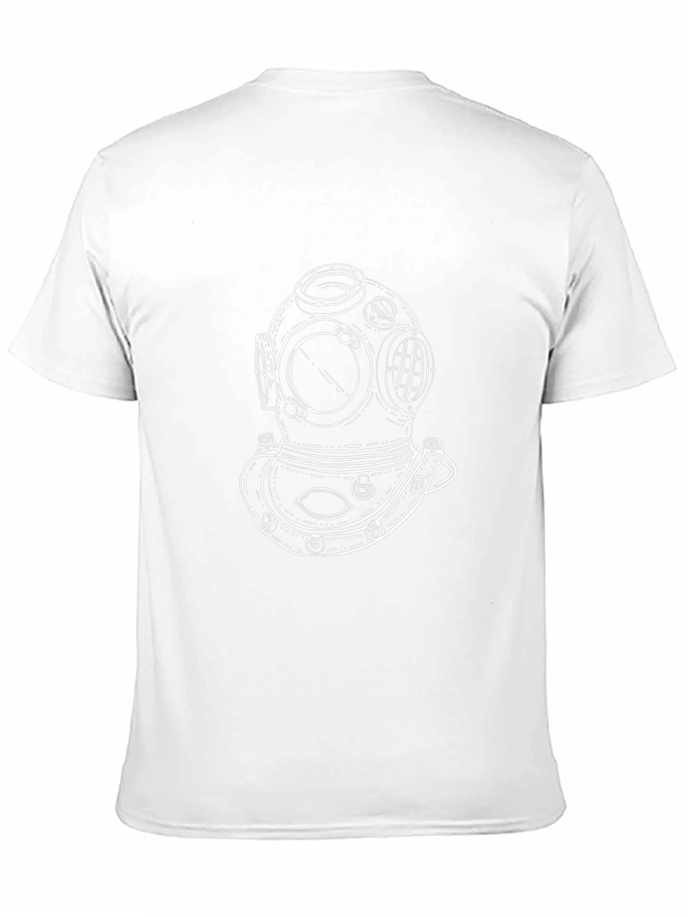 Diving Helmet Graphic Tee - Classic Diver Design