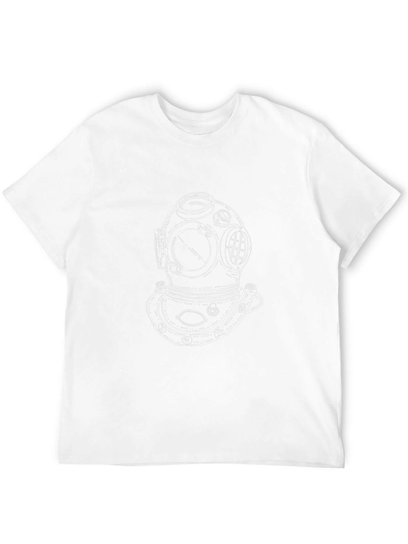 Diving Helmet Graphic Tee - Classic Diver Design