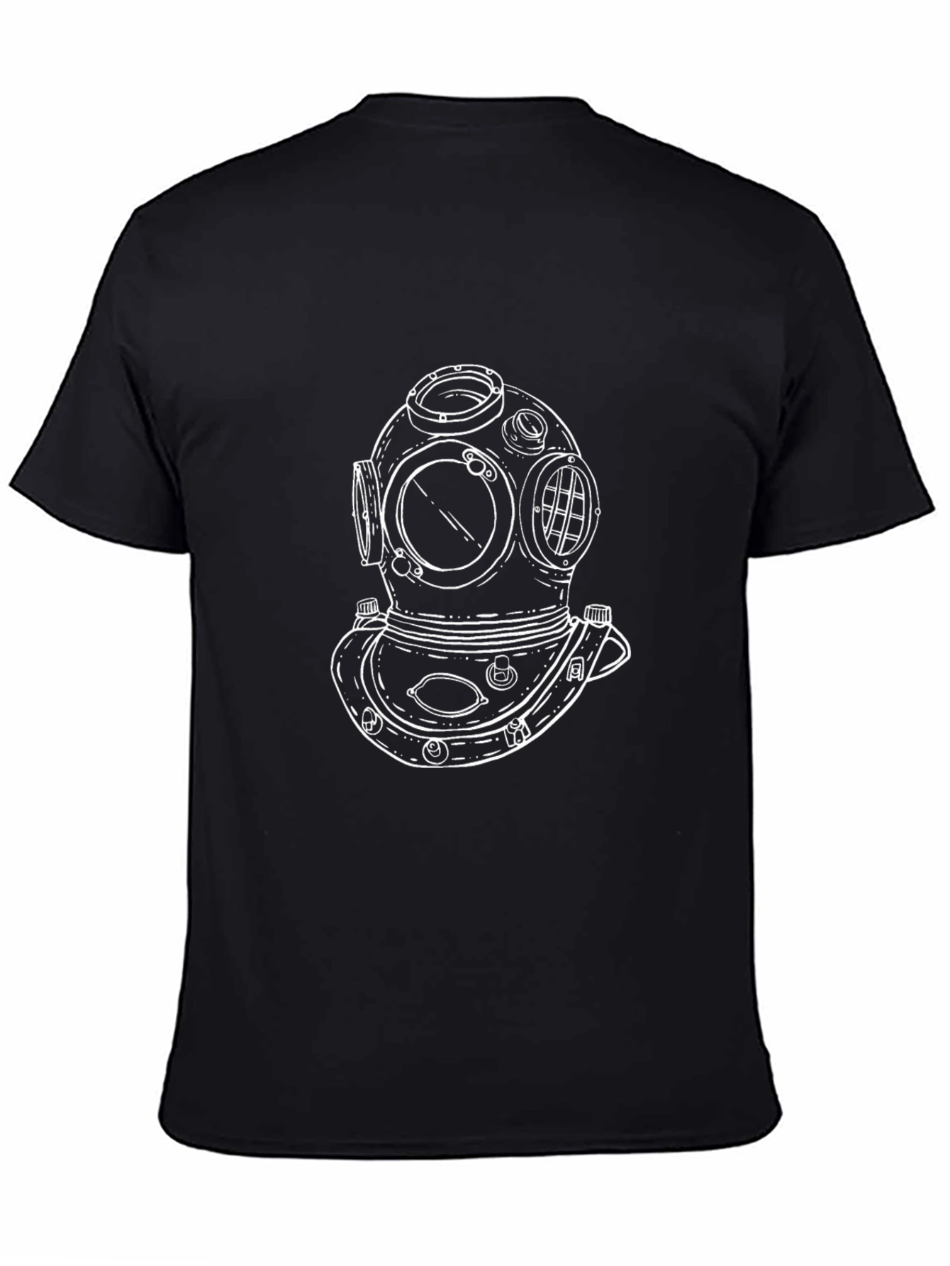 Diving Helmet Graphic Tee - Classic Diver Design