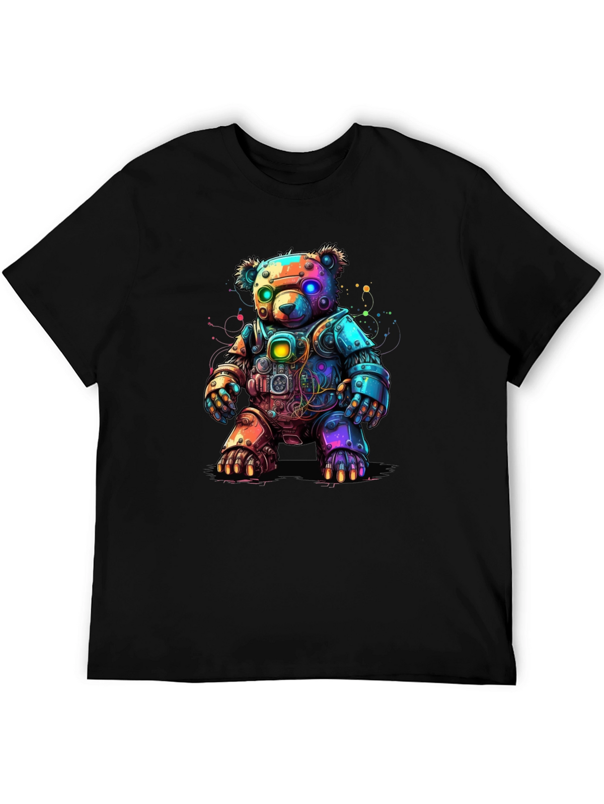 Cyber Bear T-Shirt - Robot Teddy Bear Design
