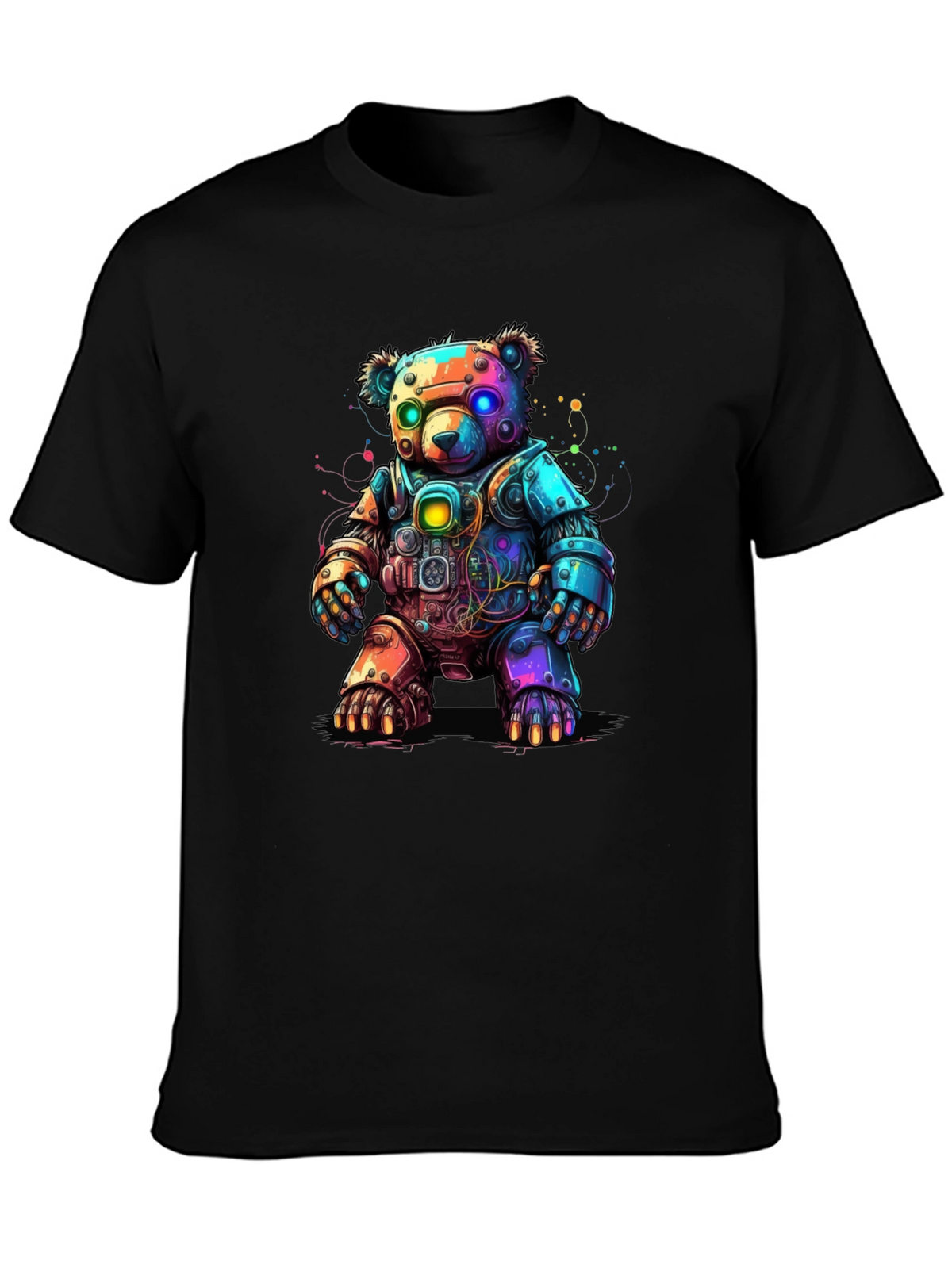 Cyber Bear T-Shirt - Robot Teddy Bear Design