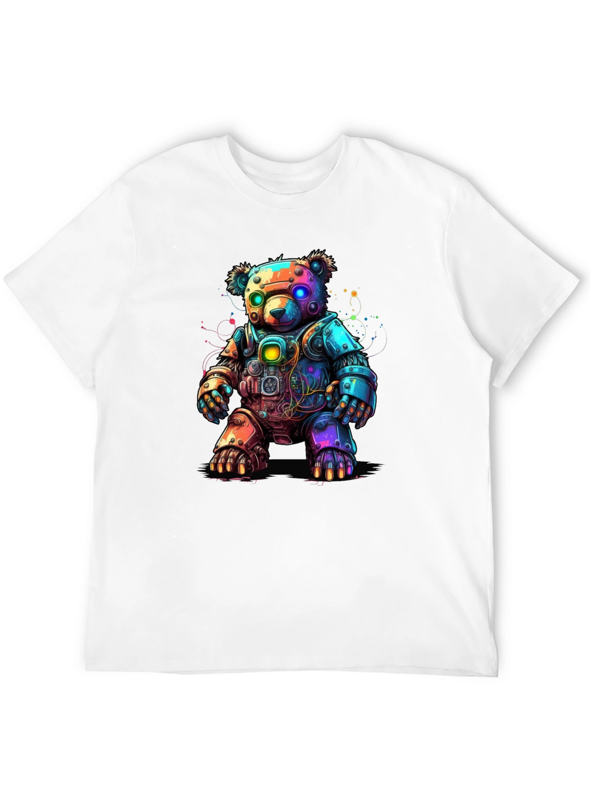 Cyber Bear T-Shirt - Robot Teddy Bear Design