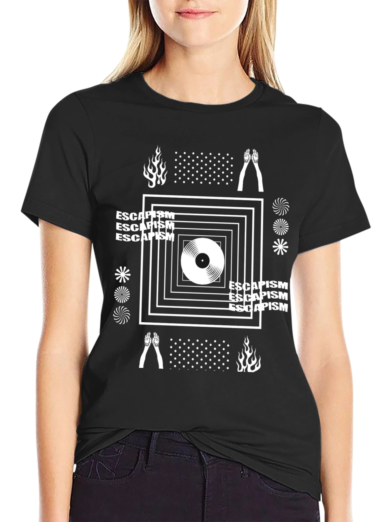 Escapism Graphic Tee - Modern Design Comfort Fit
