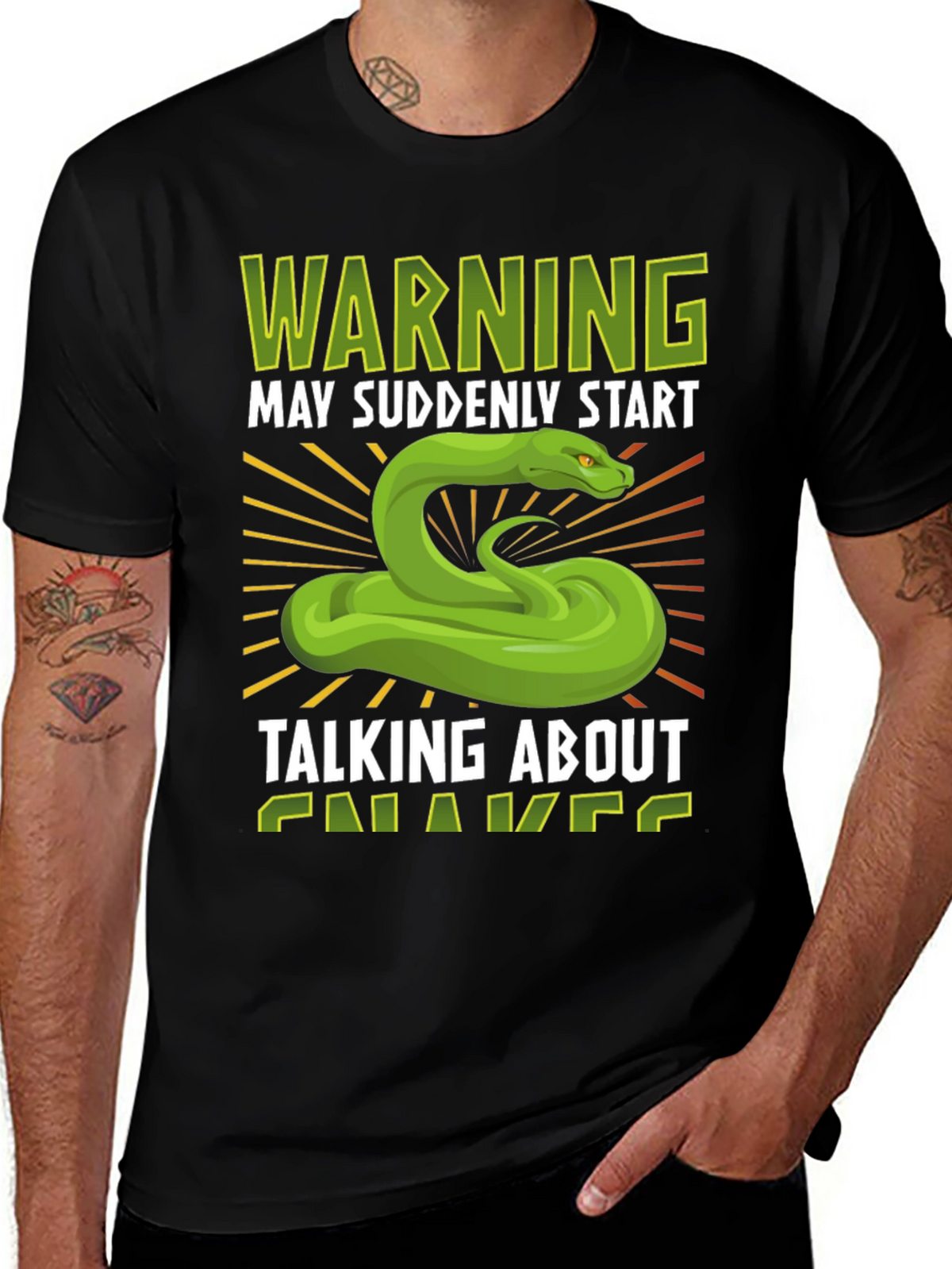 Warning May Suddenly Start Talking About Snakes T-Shirt