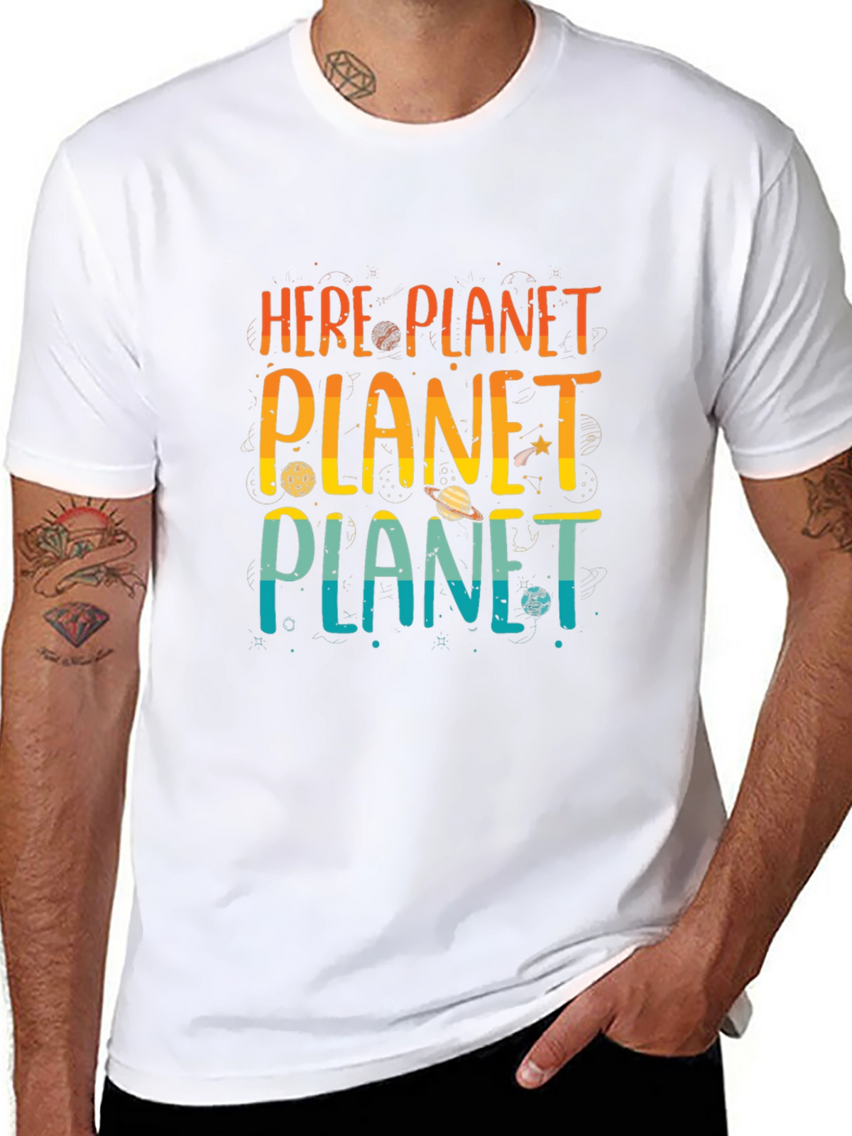 Here Planet Planet Planet T-Shirt