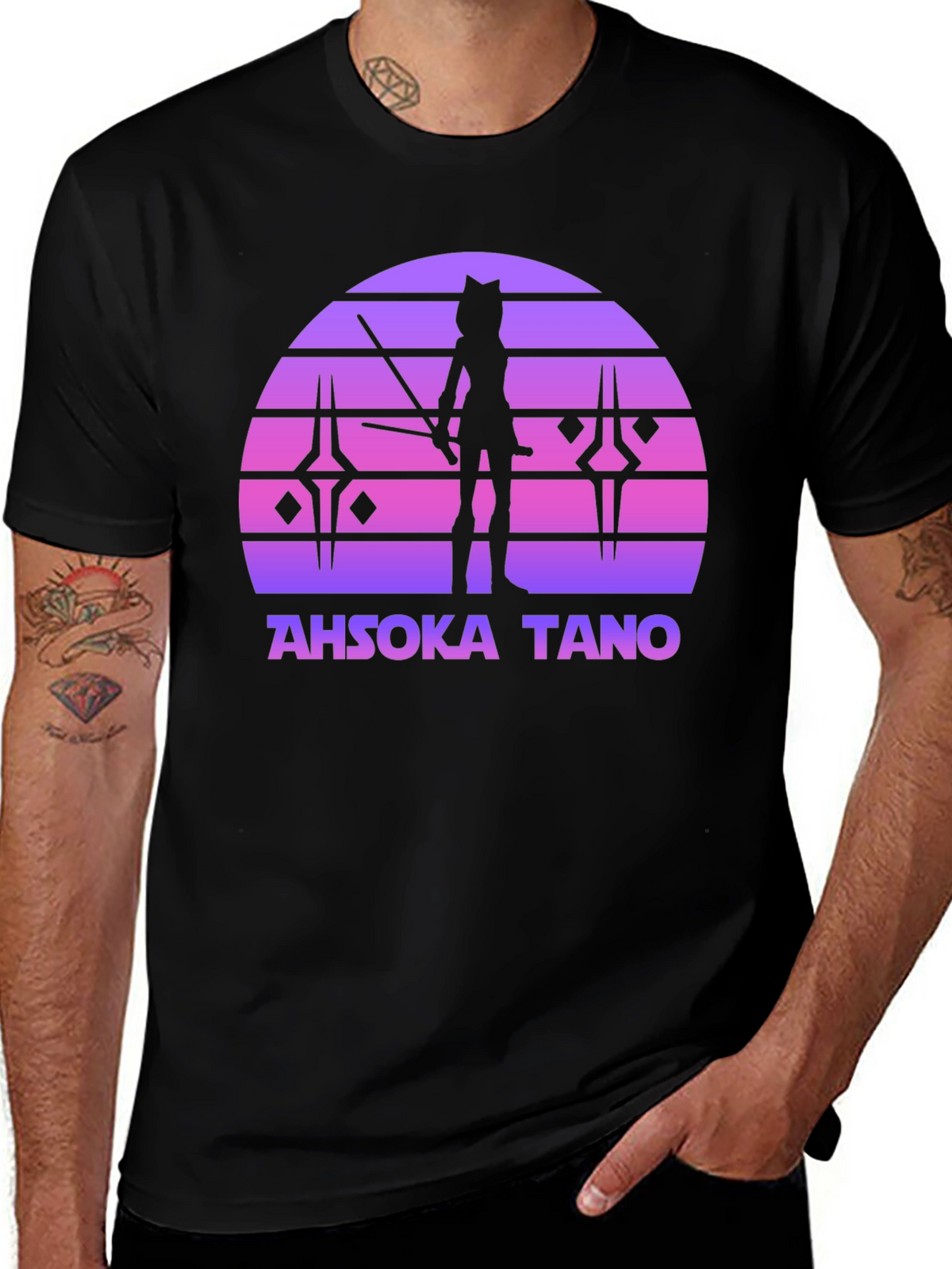 Ahsoka Tano Sunset Graphic T-Shirt