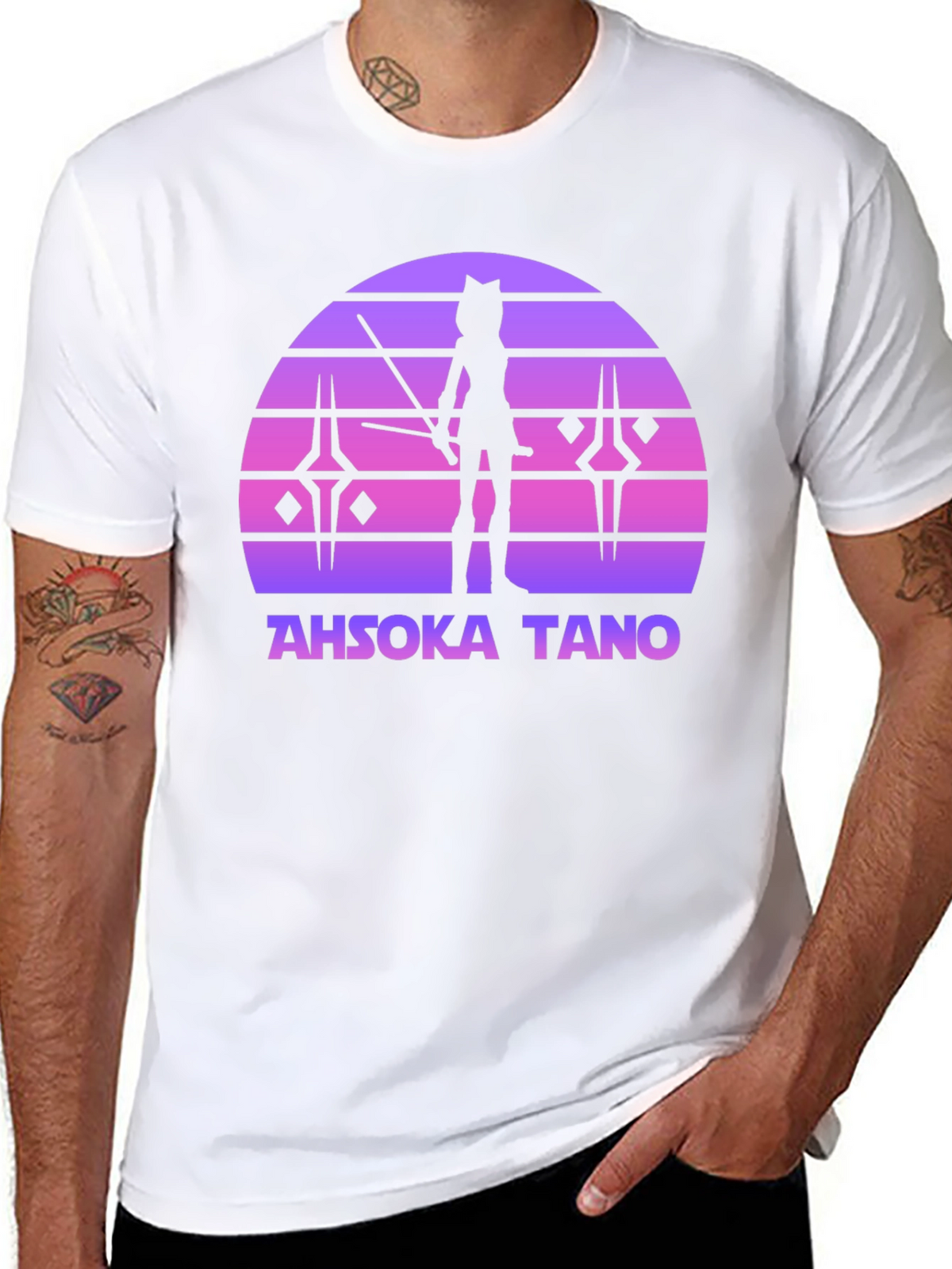 Ahsoka Tano Sunset Graphic T-Shirt