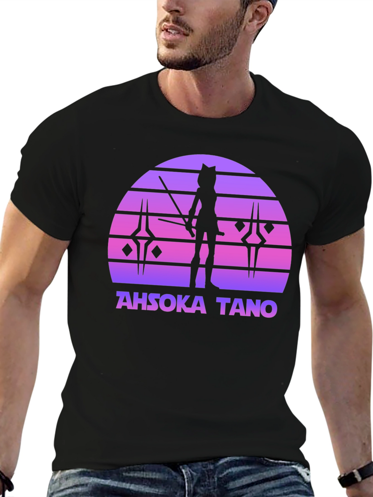 Ahsoka Tano Sunset Graphic T-Shirt