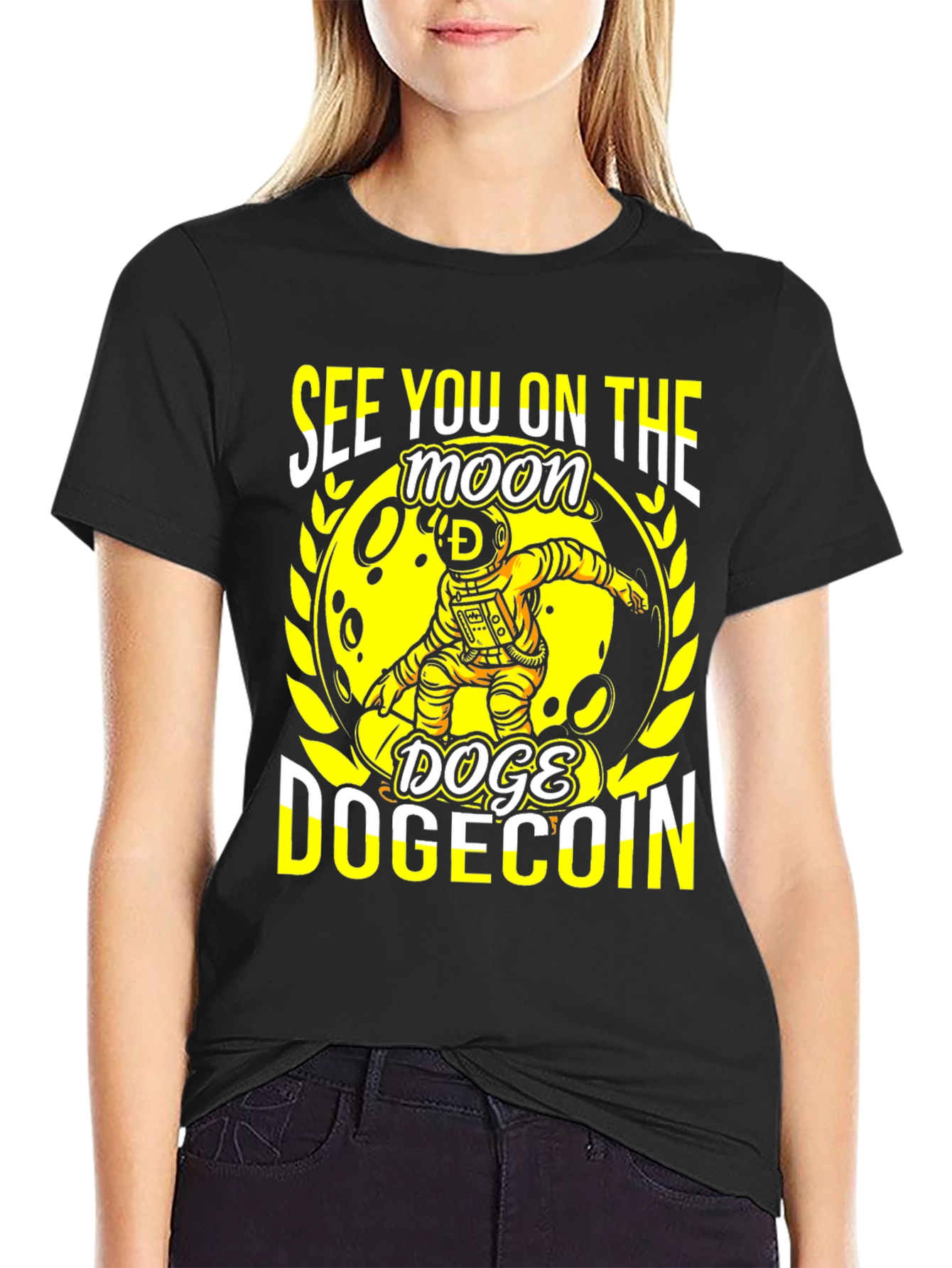 Dogecoin Moon T-Shirt: See You on the Moon!