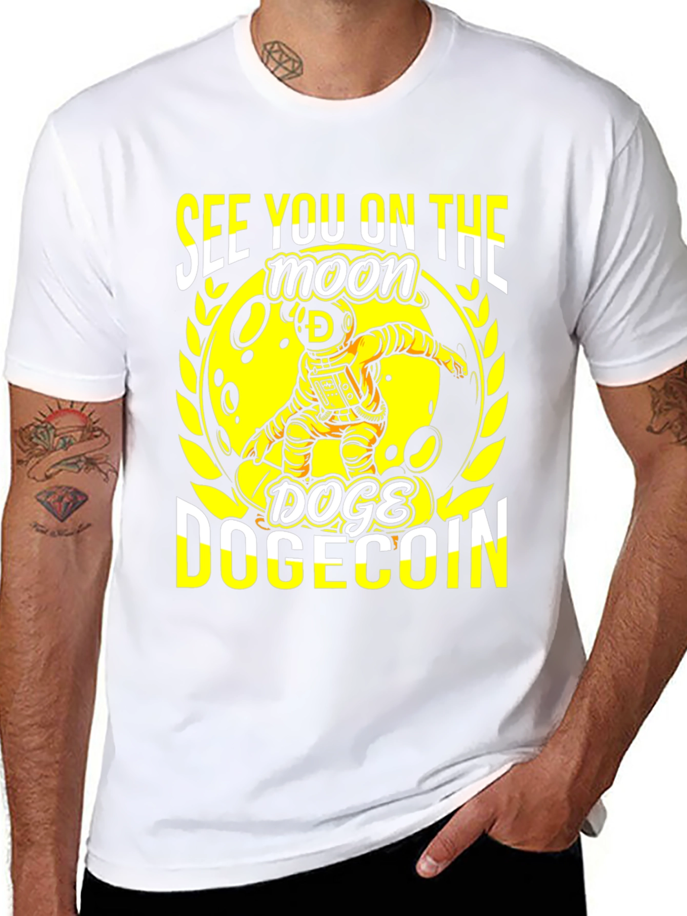 Dogecoin Moon T-Shirt: See You on the Moon!
