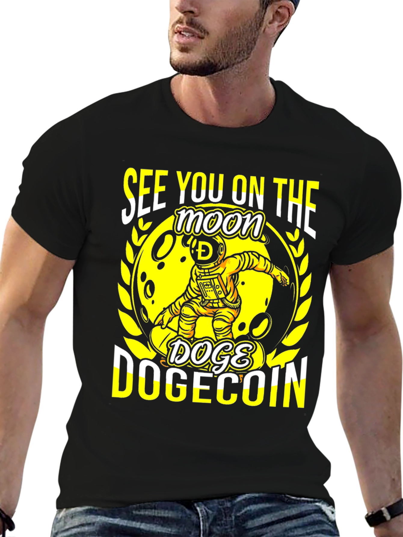 Dogecoin Moon T-Shirt: See You on the Moon!