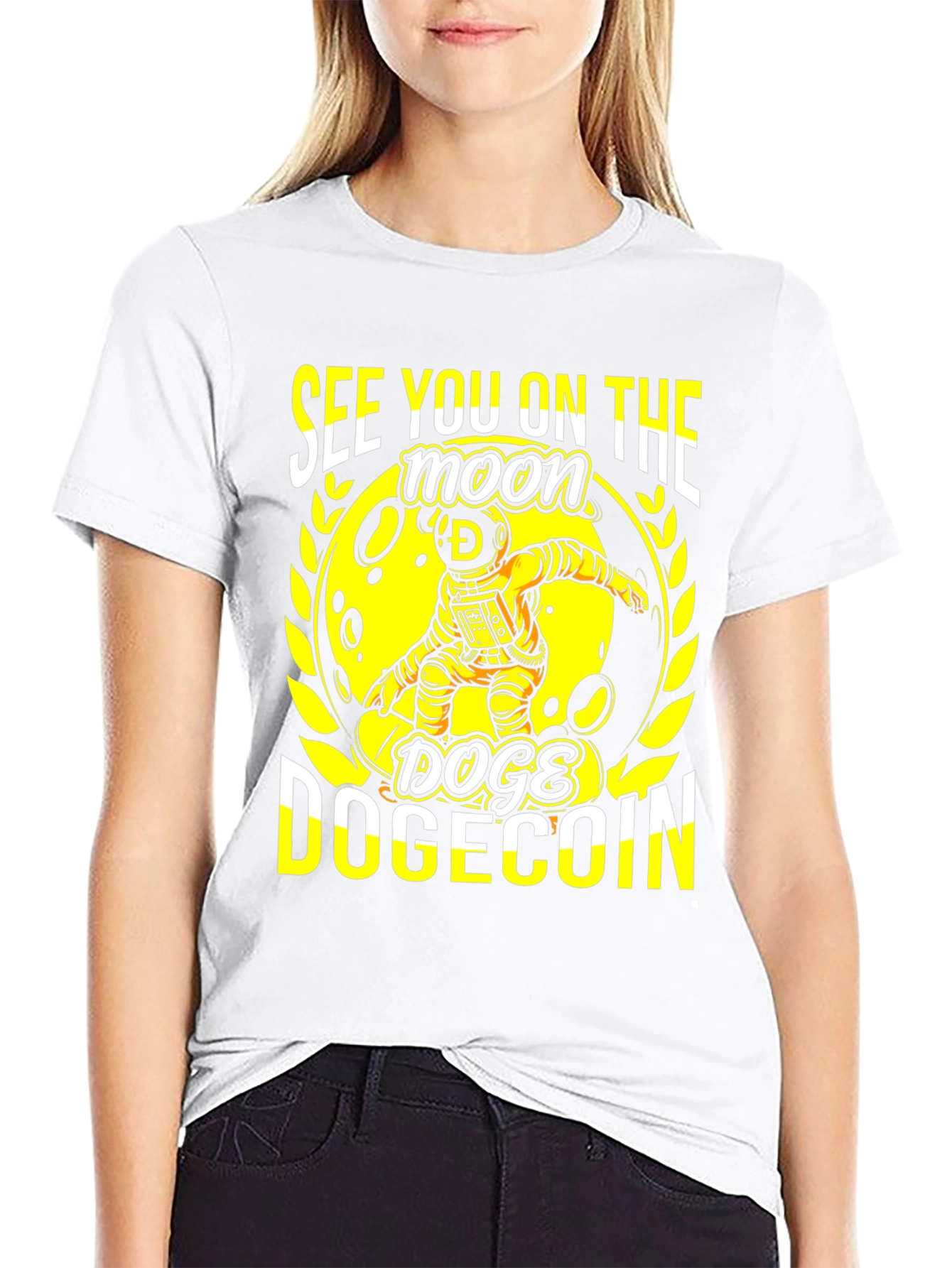 Dogecoin Moon T-Shirt: See You on the Moon!