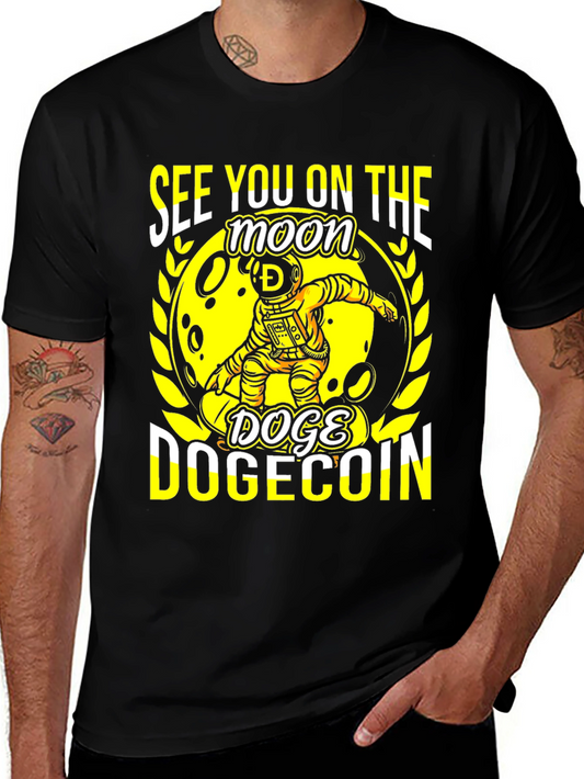 Dogecoin Moon T-Shirt: See You on the Moon!