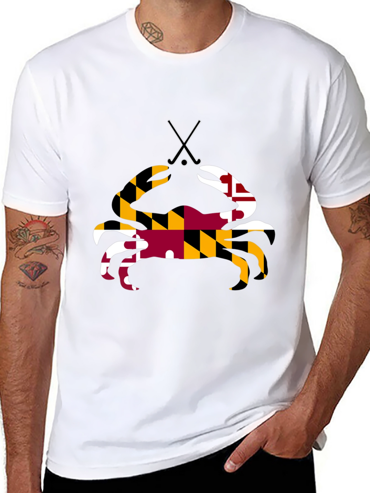 Maryland Flag Crab T-Shirt