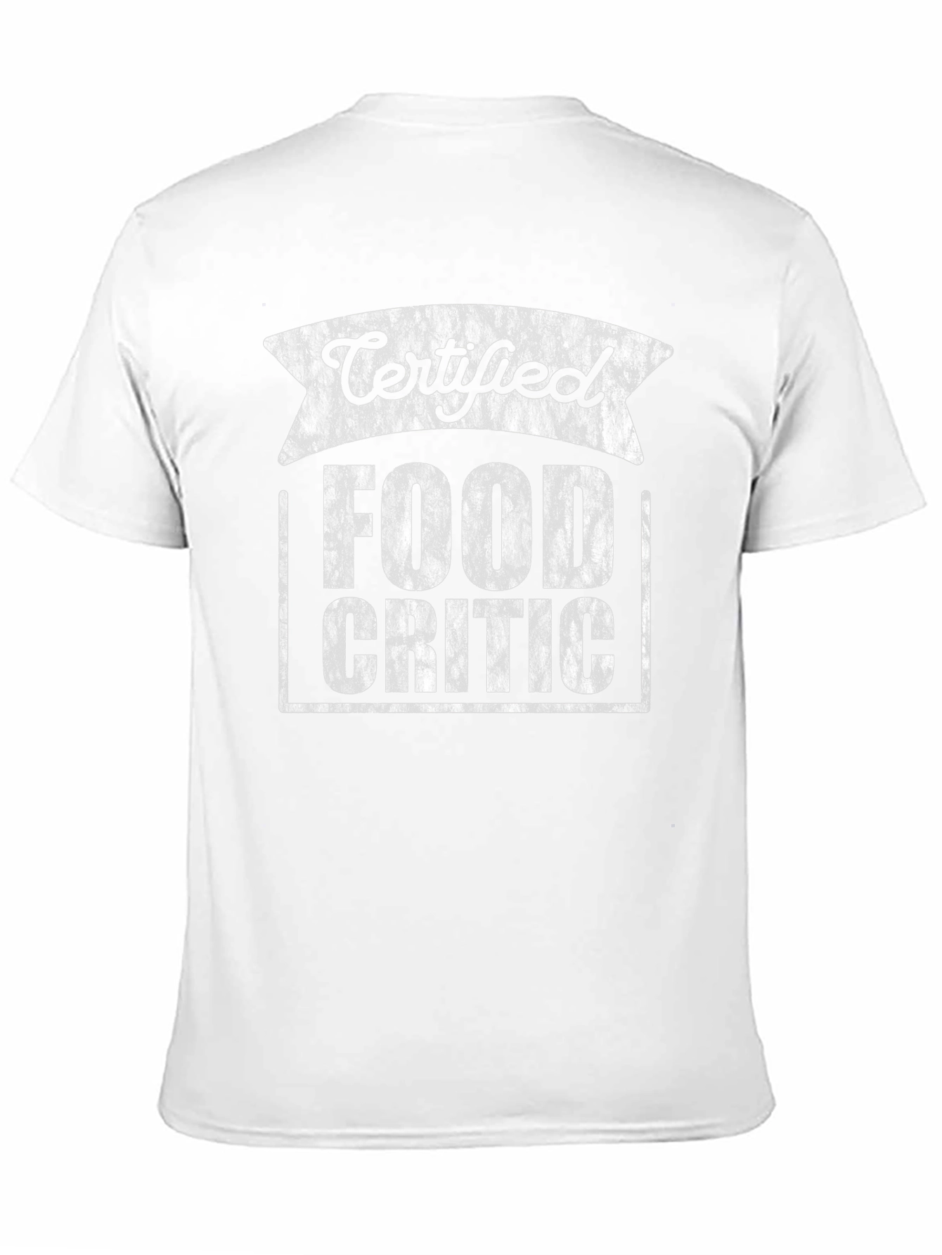 Certified Food Critic Graphic T-Shirt - Black