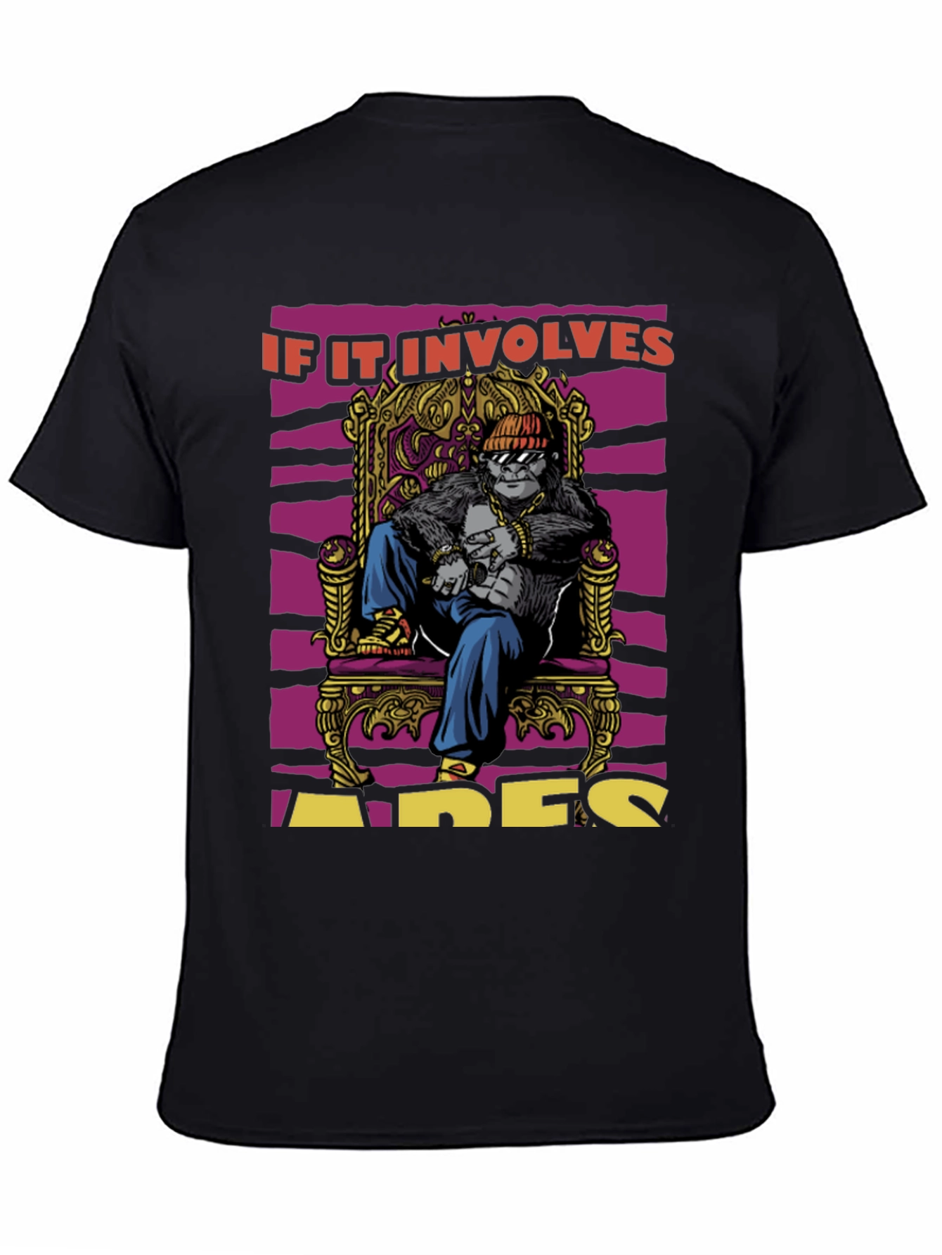 Apes Throne T-Shirt: King Gorilla Graphic Tee