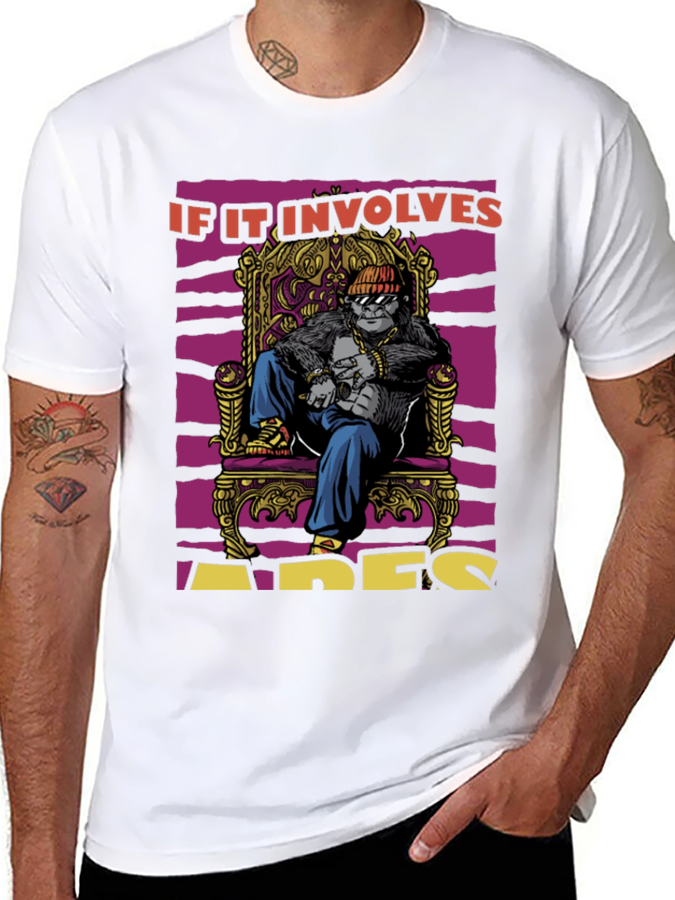 Apes Throne T-Shirt: King Gorilla Graphic Tee