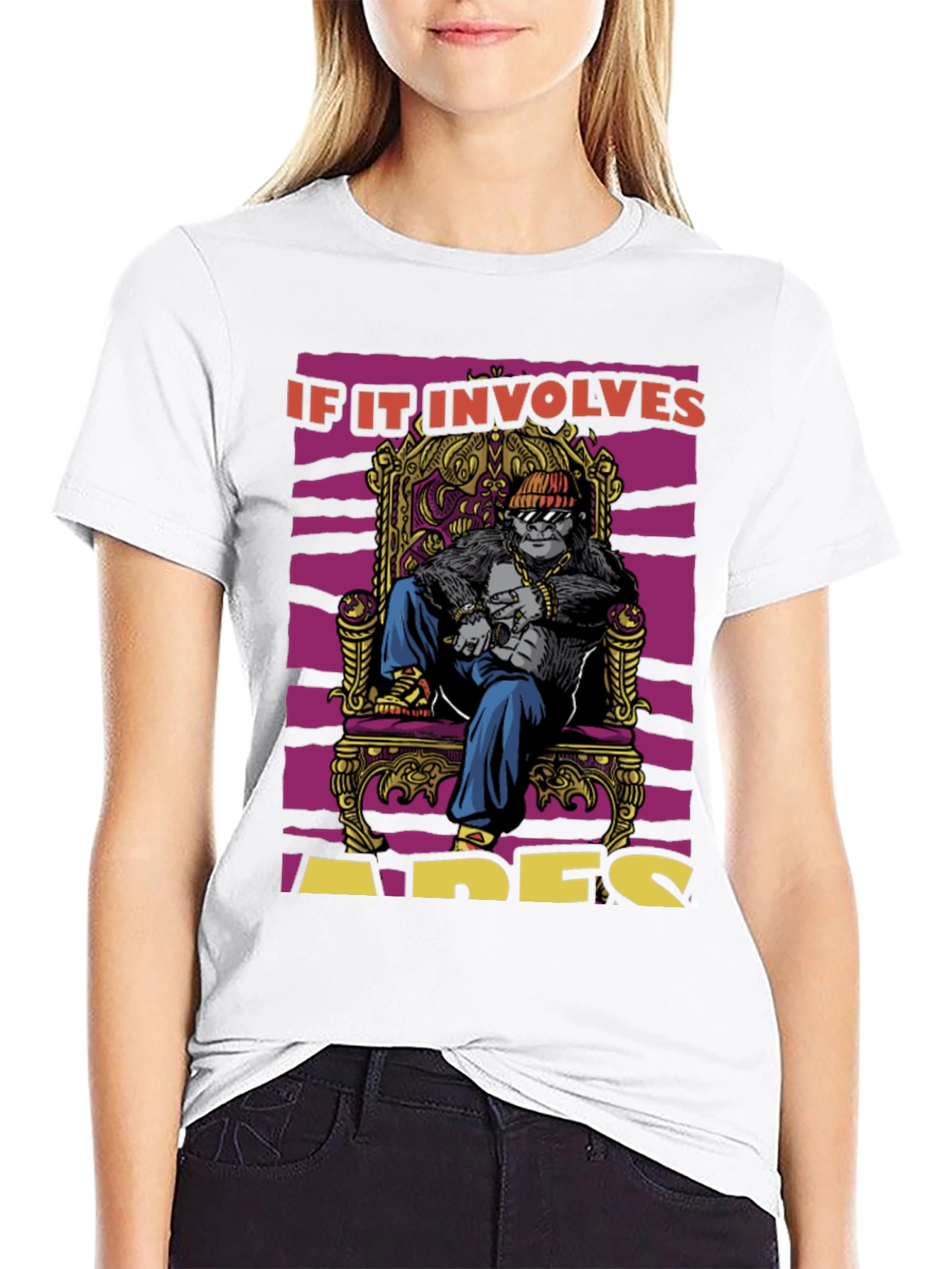 Apes Throne T-Shirt: King Gorilla Graphic Tee