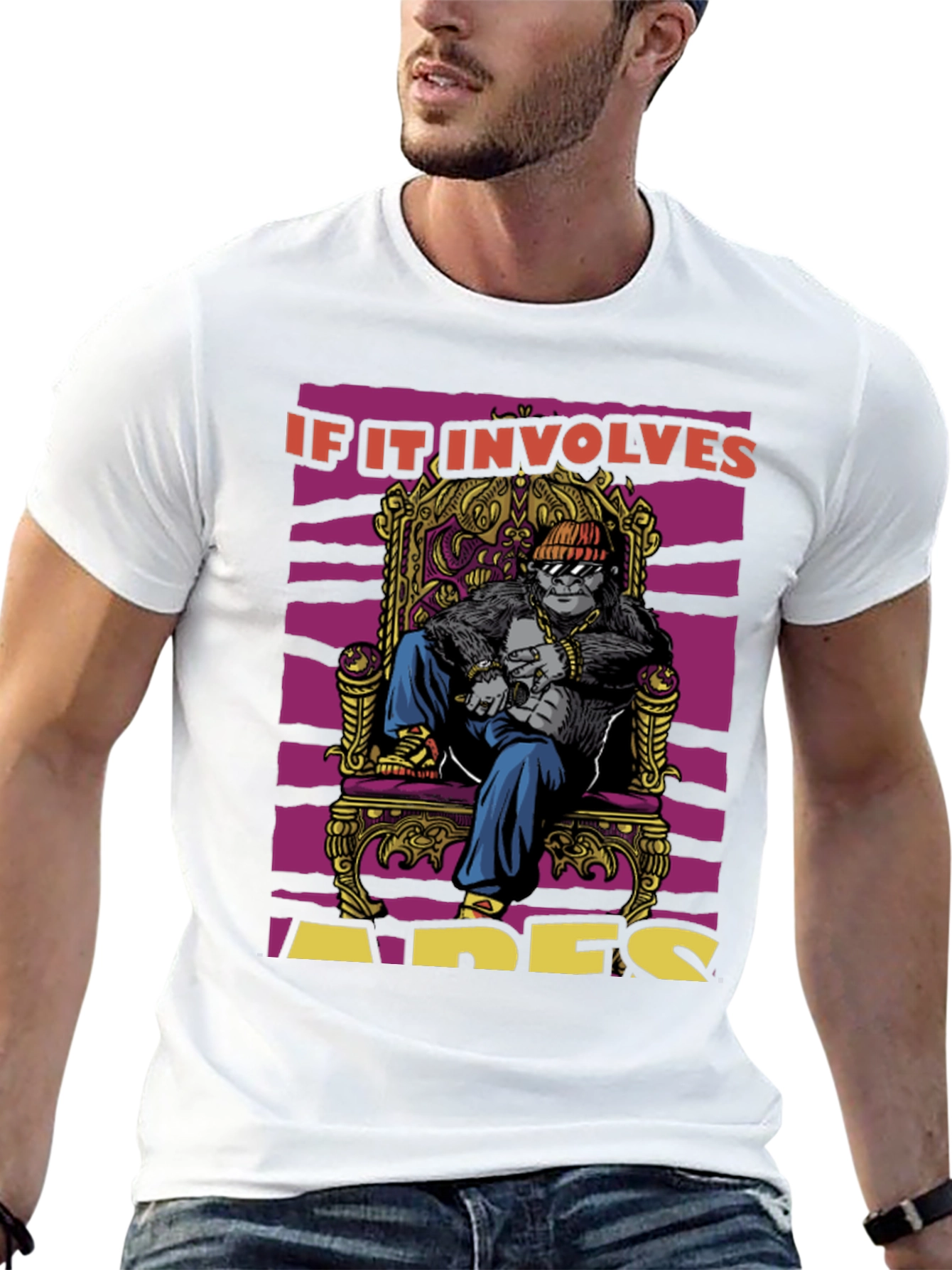Apes Throne T-Shirt: King Gorilla Graphic Tee