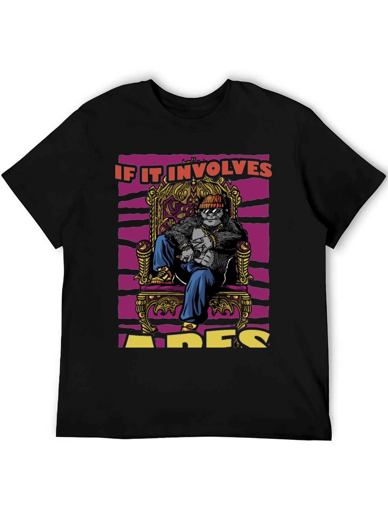 Apes Throne T-Shirt: King Gorilla Graphic Tee