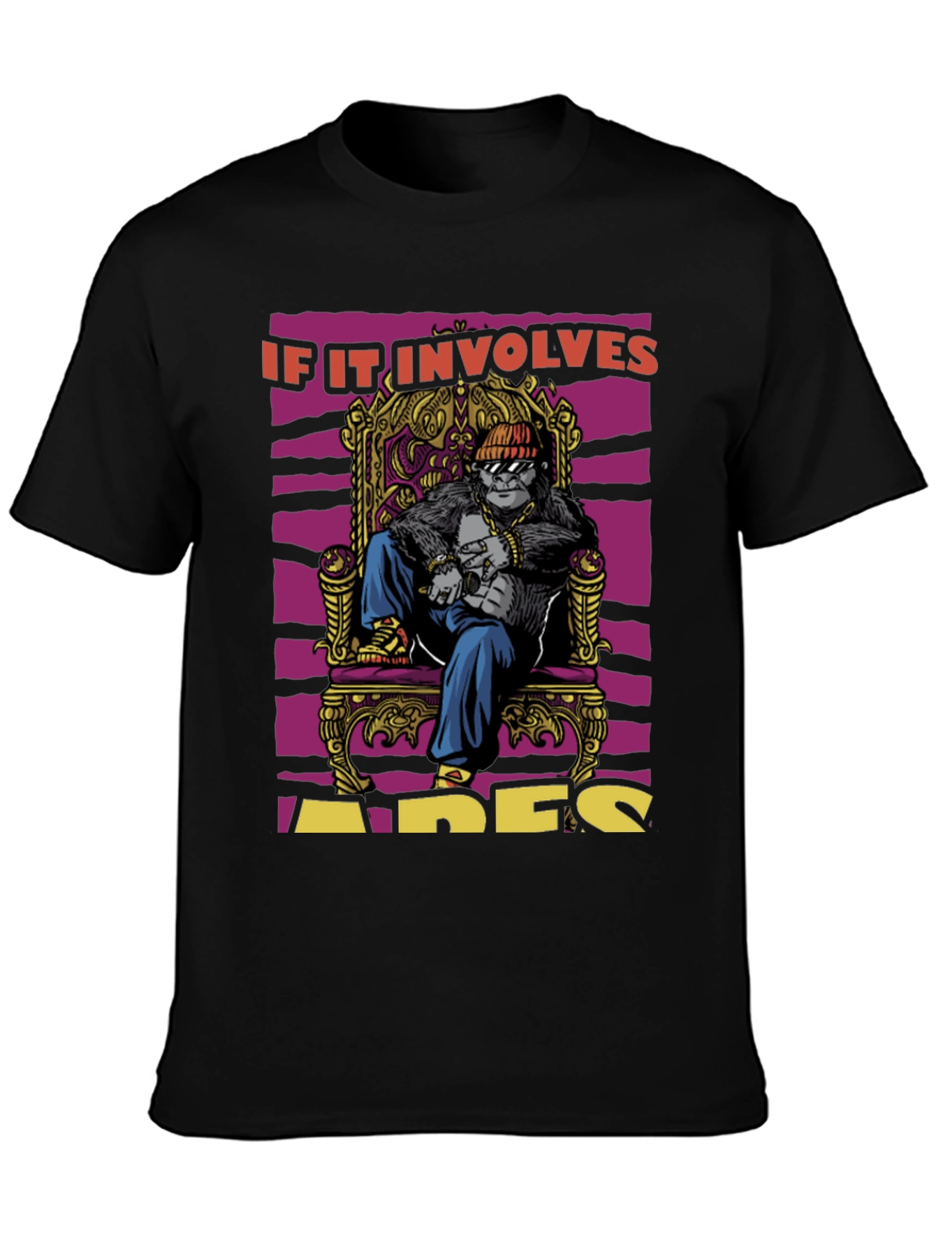 Apes Throne T-Shirt: King Gorilla Graphic Tee