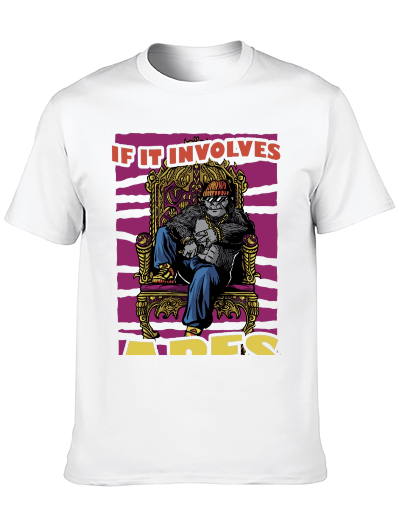 Apes Throne T-Shirt: King Gorilla Graphic Tee